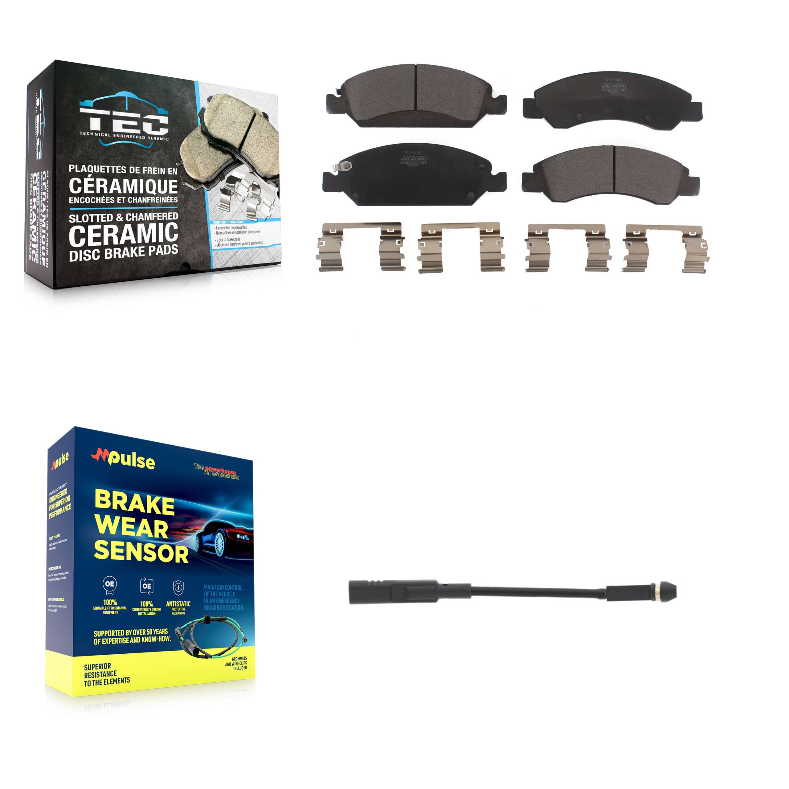 TEC - KTW-100091 - Front Disc Brake Pad Kits
