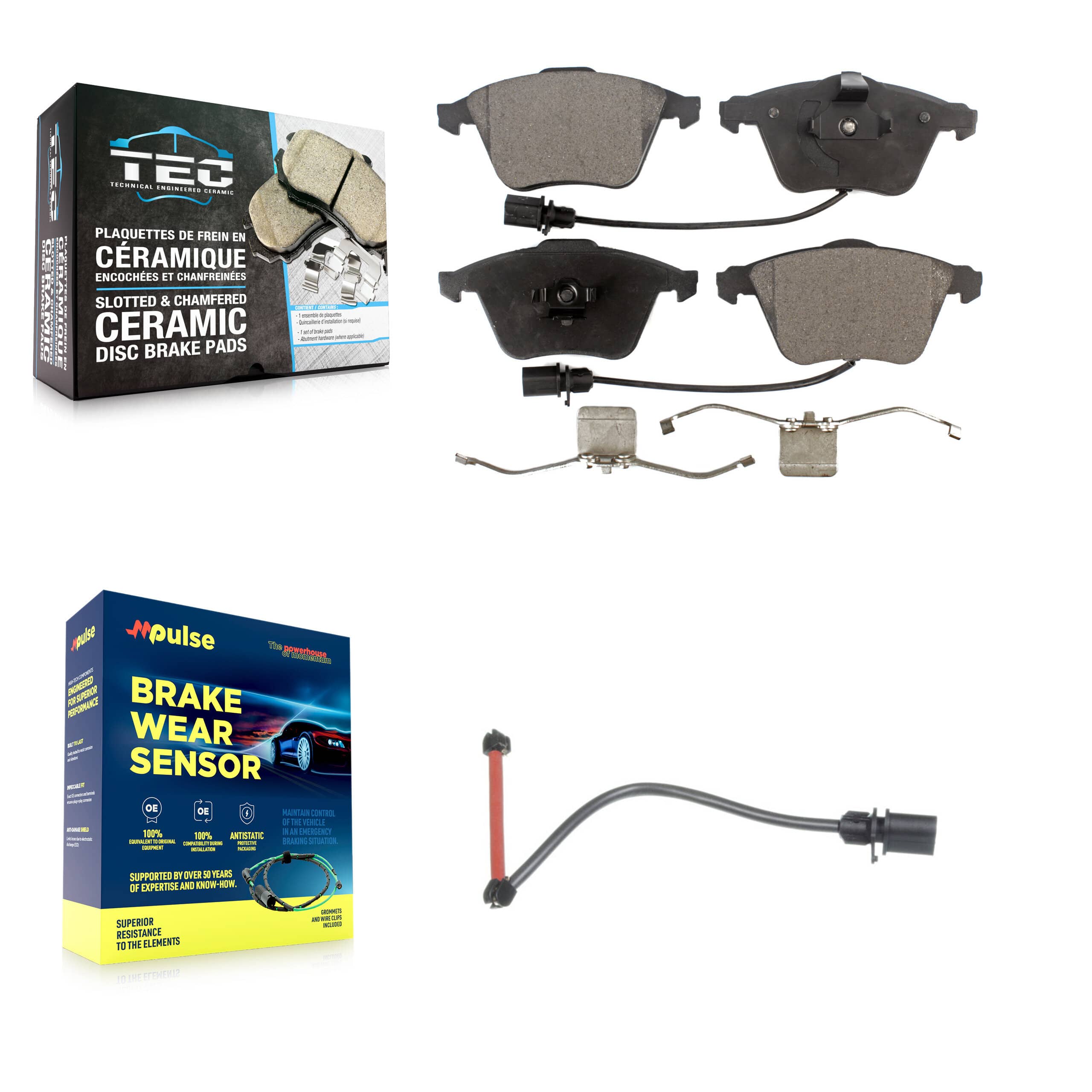 TEC - KTW-100168 - Front Disc Brake Pad Kits