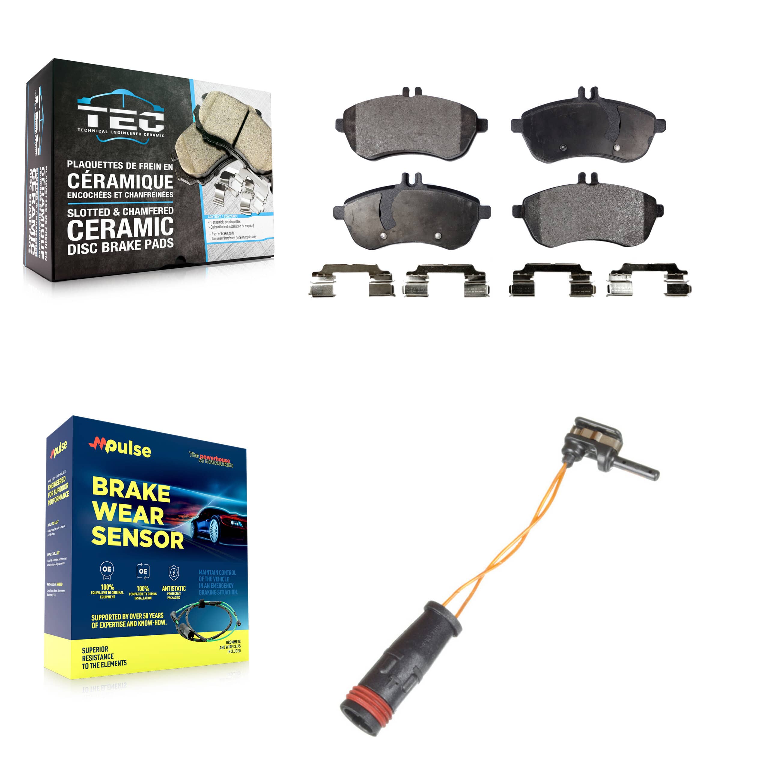TEC - KTW-100180 - Front Disc Brake Pad Kits