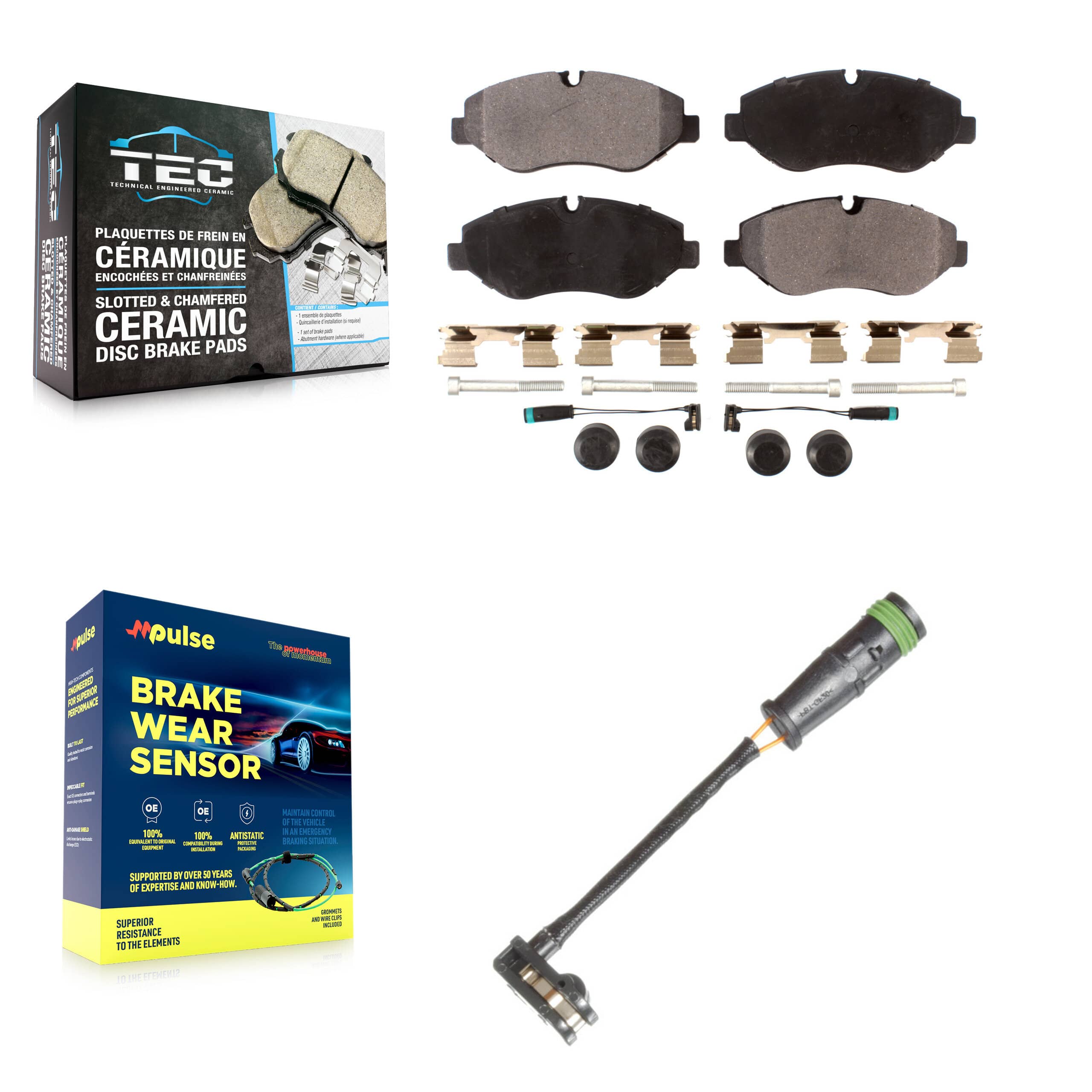 TEC - KTW-100186 - Front Disc Brake Pad Kits