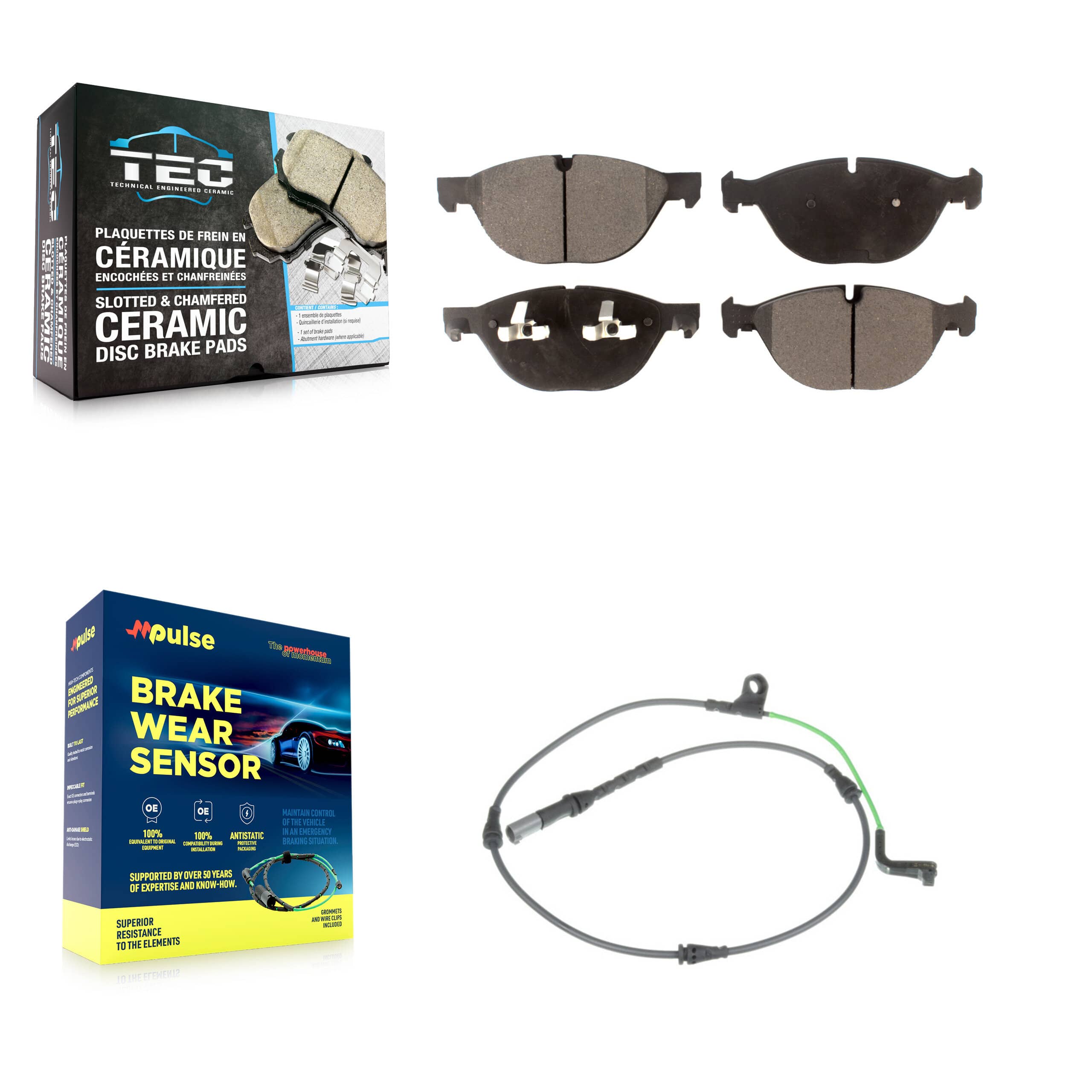 TEC - KTW-100206 - Front Disc Brake Pad Kits