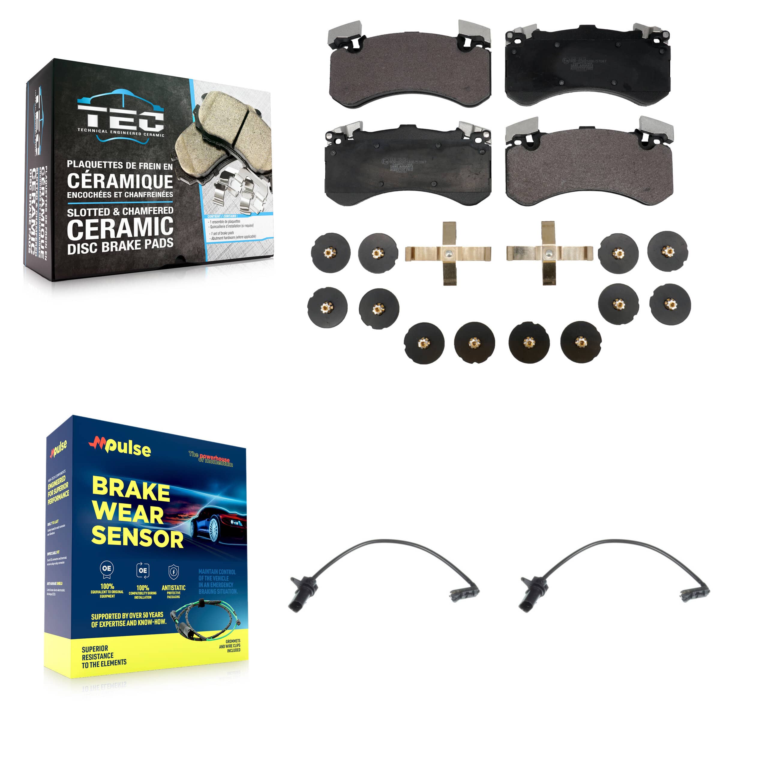 TEC - KTW-100918 - Front Disc Brake Pad Kits