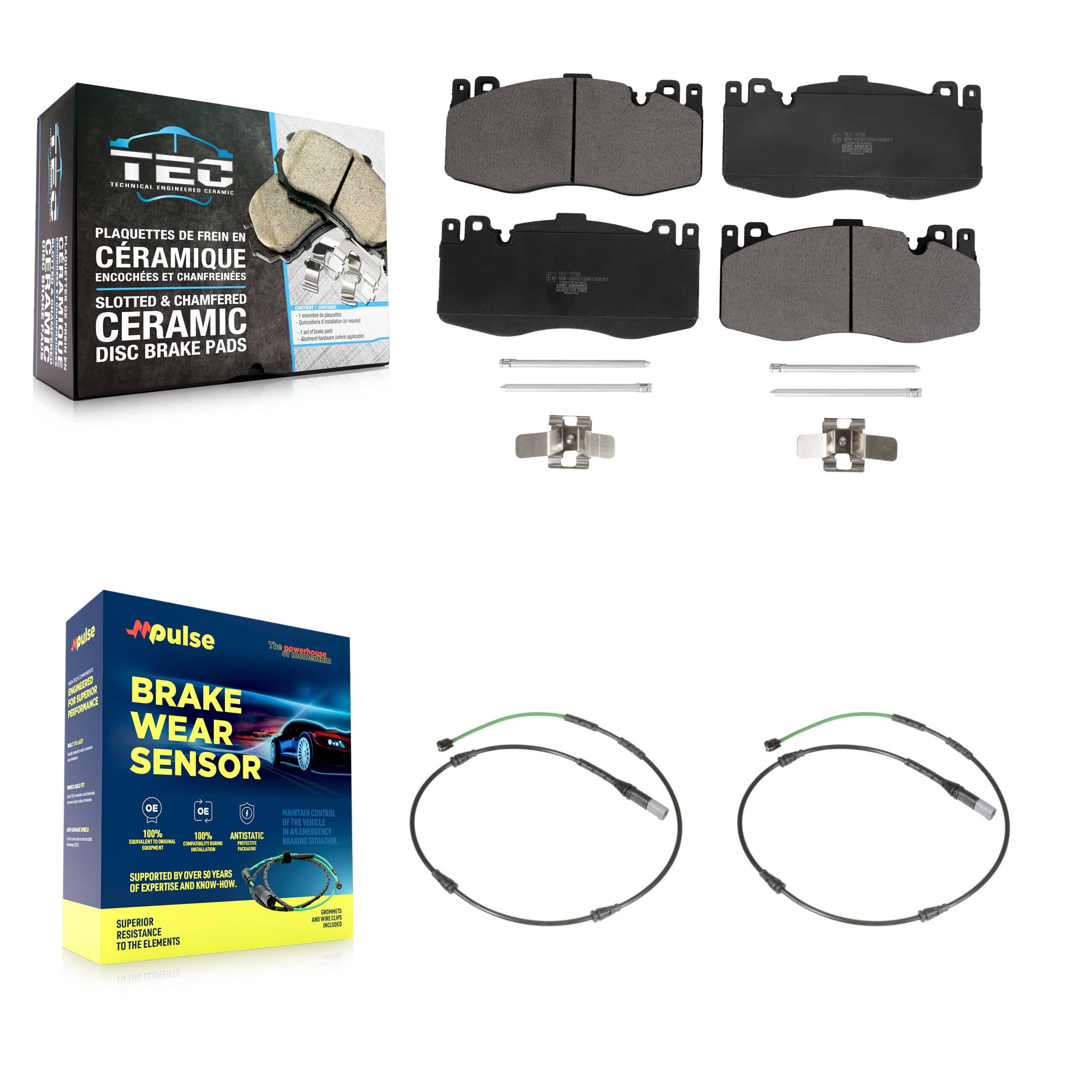 TEC - KTW-100929 - Front Disc Brake Pad Kits