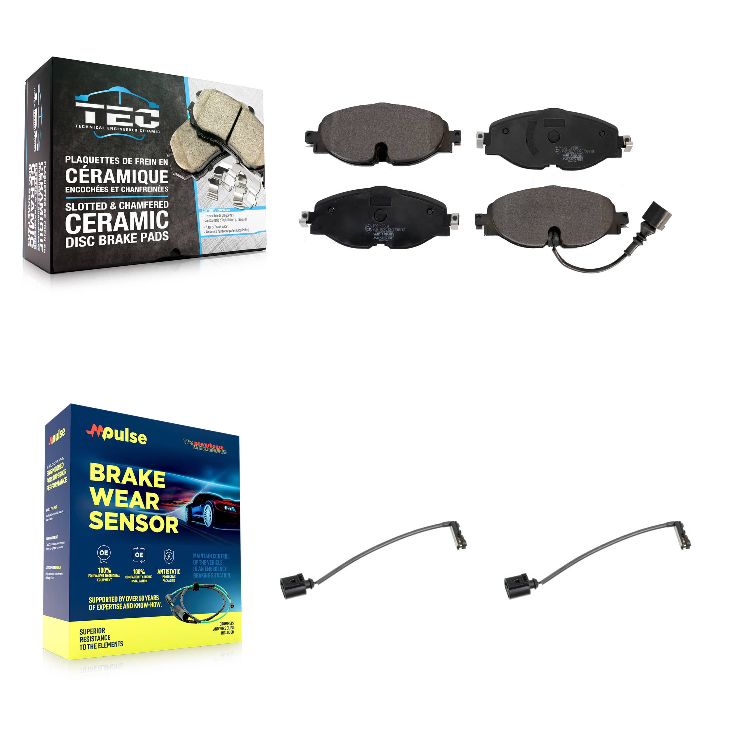 TEC - KTW-100967 - Front Disc Brake Pad Kits