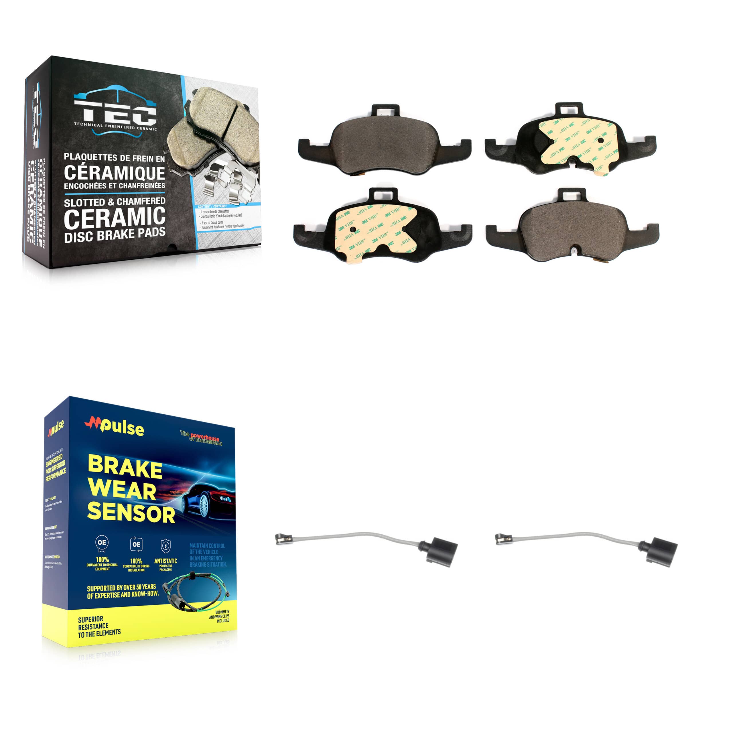 TEC - KTW-100969 - Front Disc Brake Pad Kits