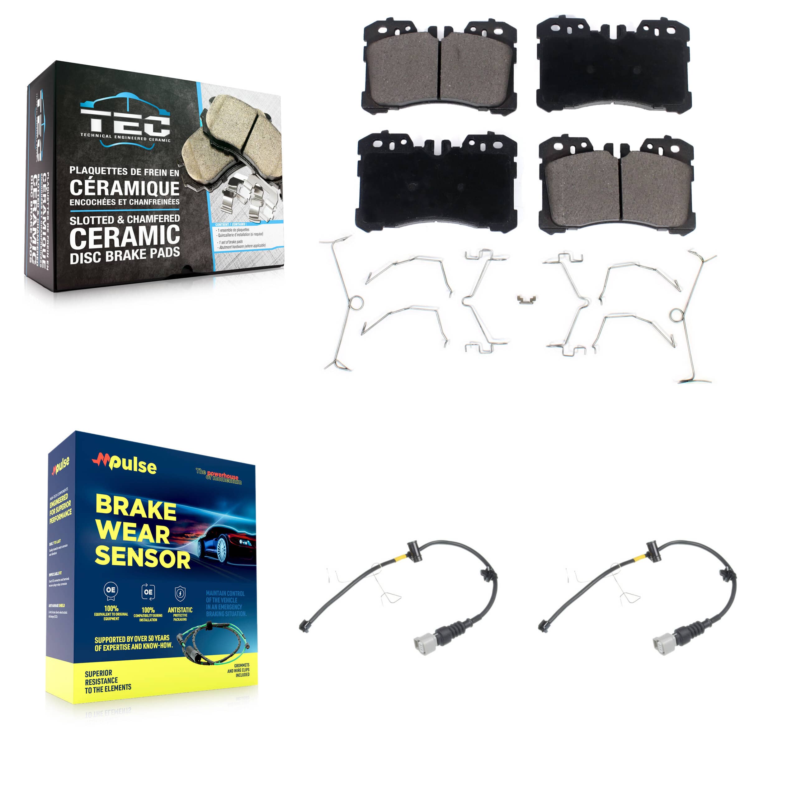 TEC - KTW-100972 - Front Disc Brake Pad Kits