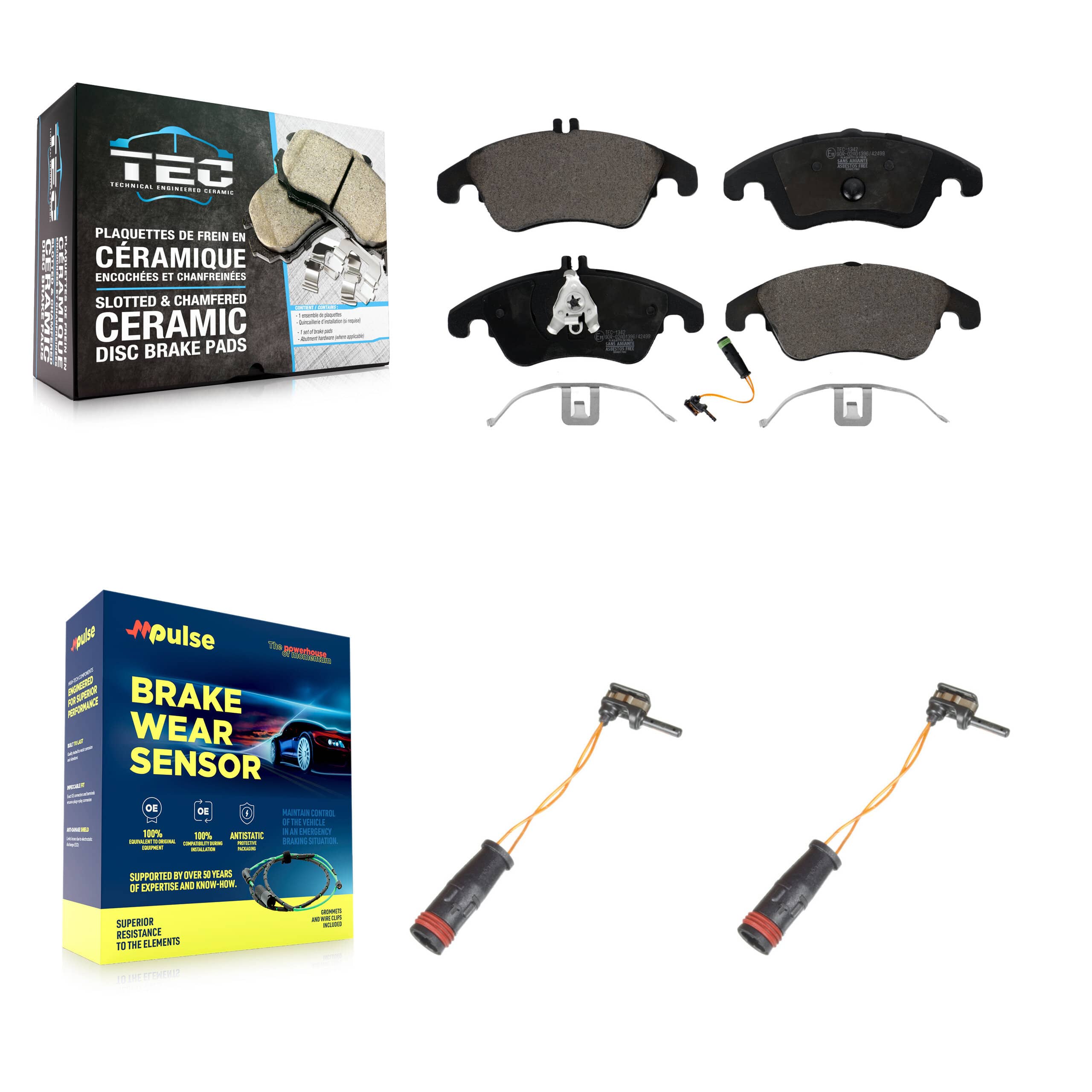 TEC - KTW-101006 - Front Disc Brake Pad Kits