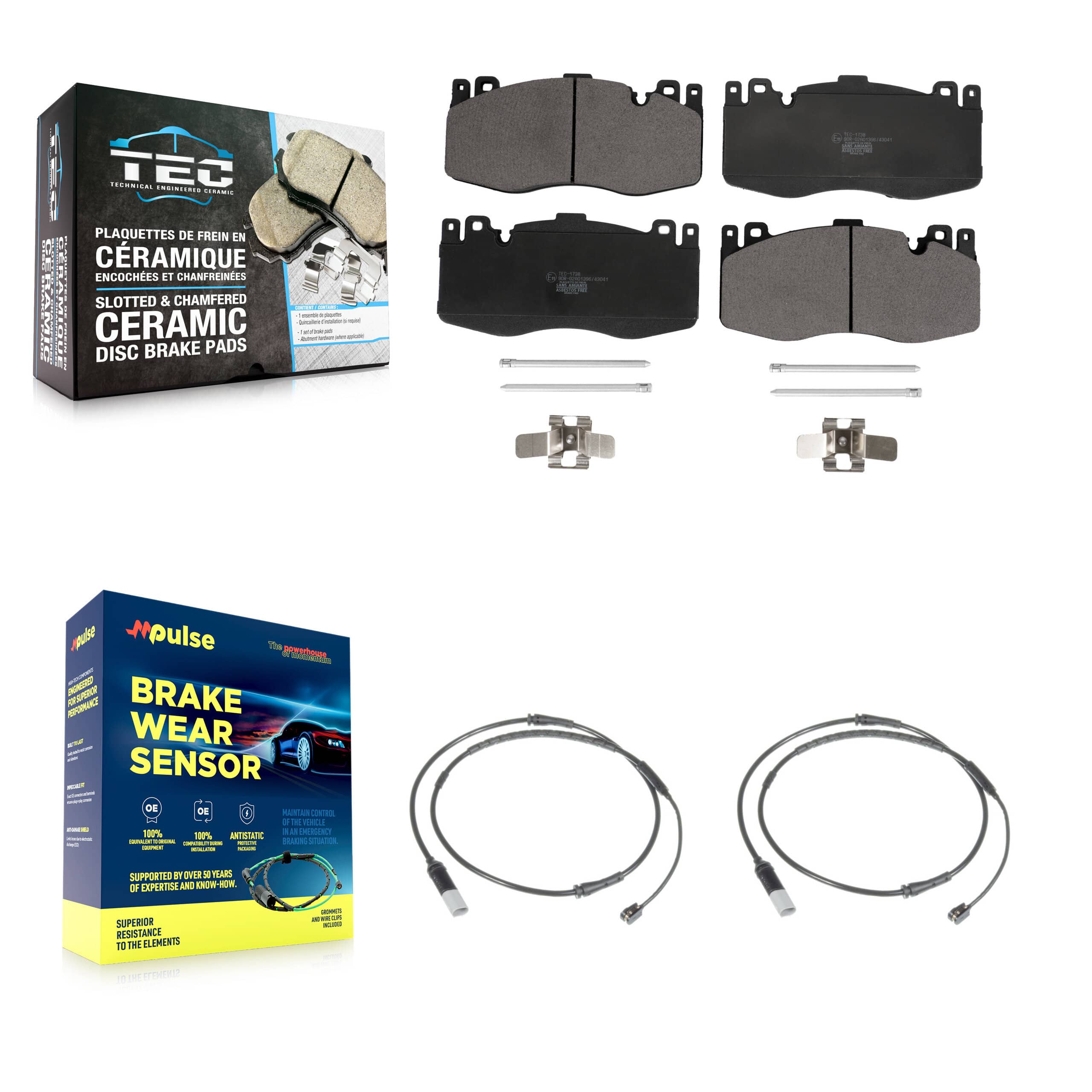 TEC - KTW-101026 - Front Disc Brake Pad Kits