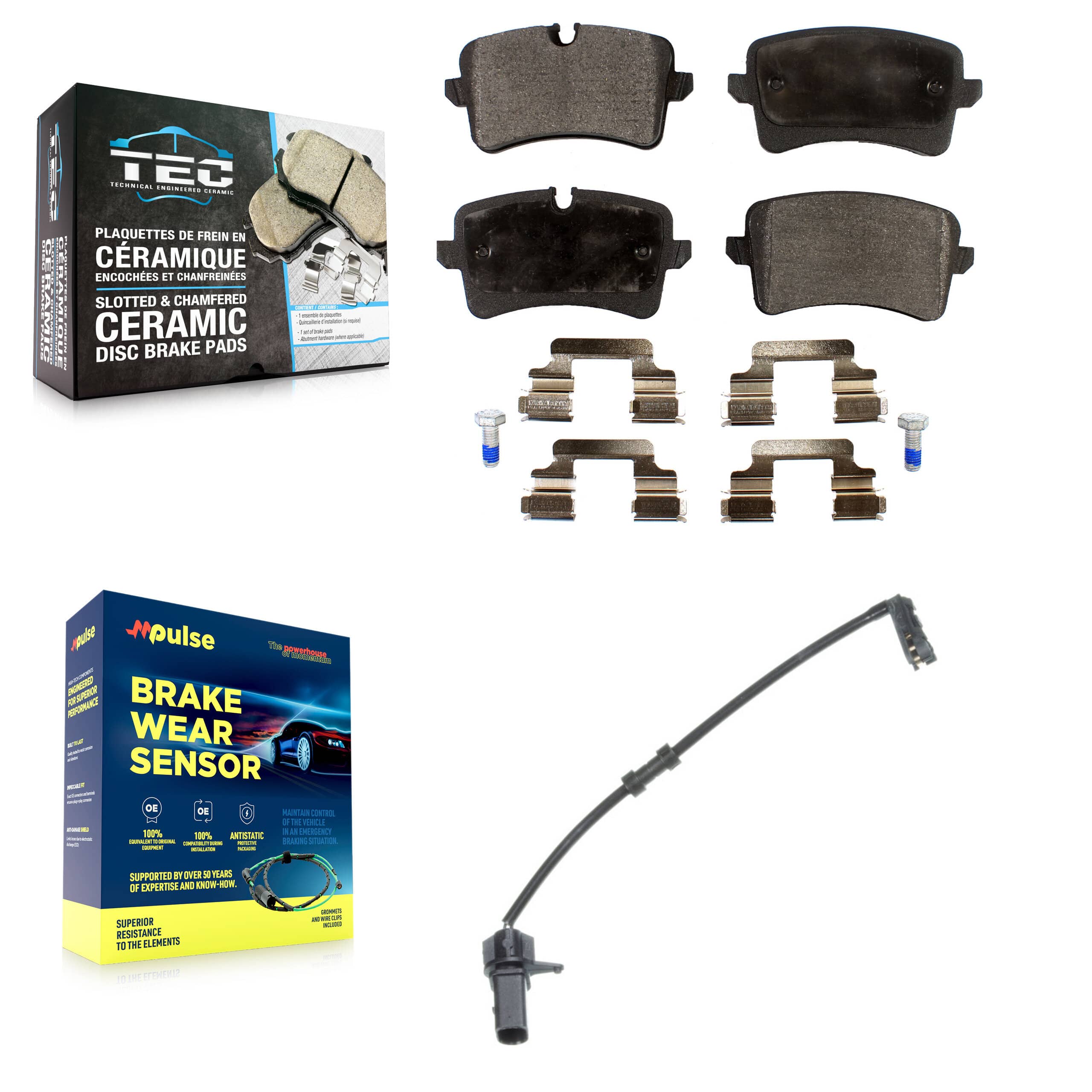 TEC - KTW-101107 - Rear Disc Brake Pad Kits