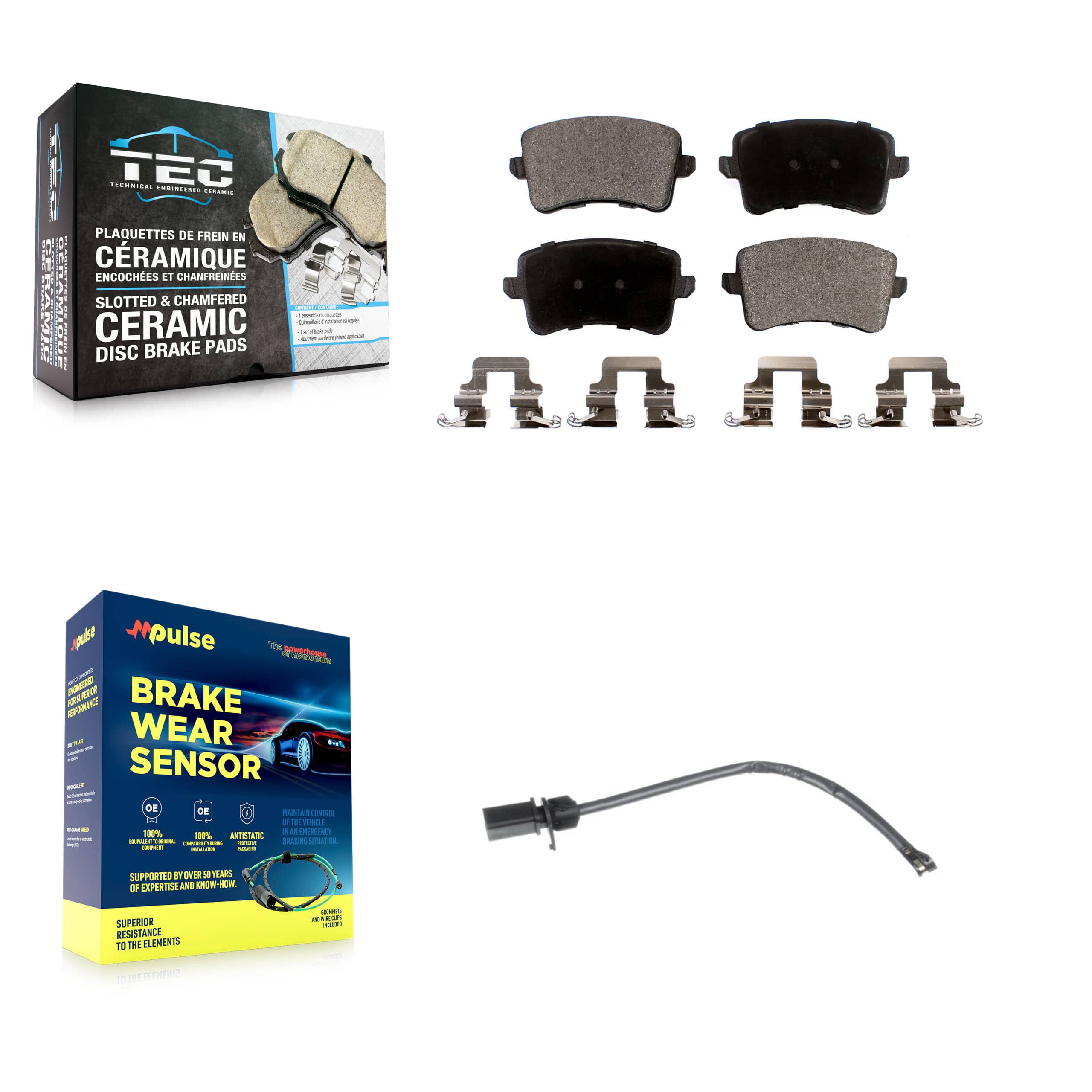 TEC - KTW-101126 - Rear Disc Brake Pad Kits
