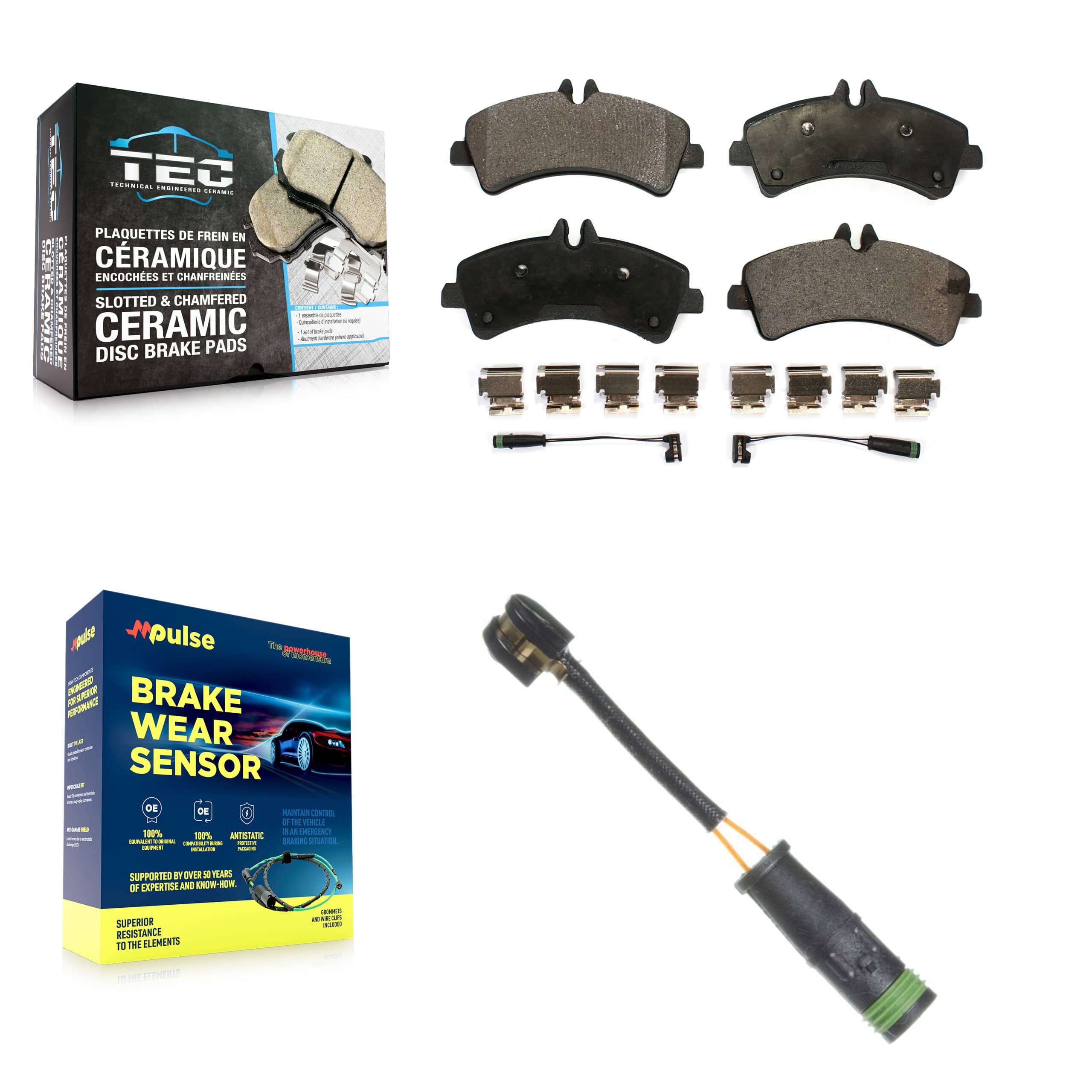 TEC - KTW-101139 - Rear Disc Brake Pad Kits