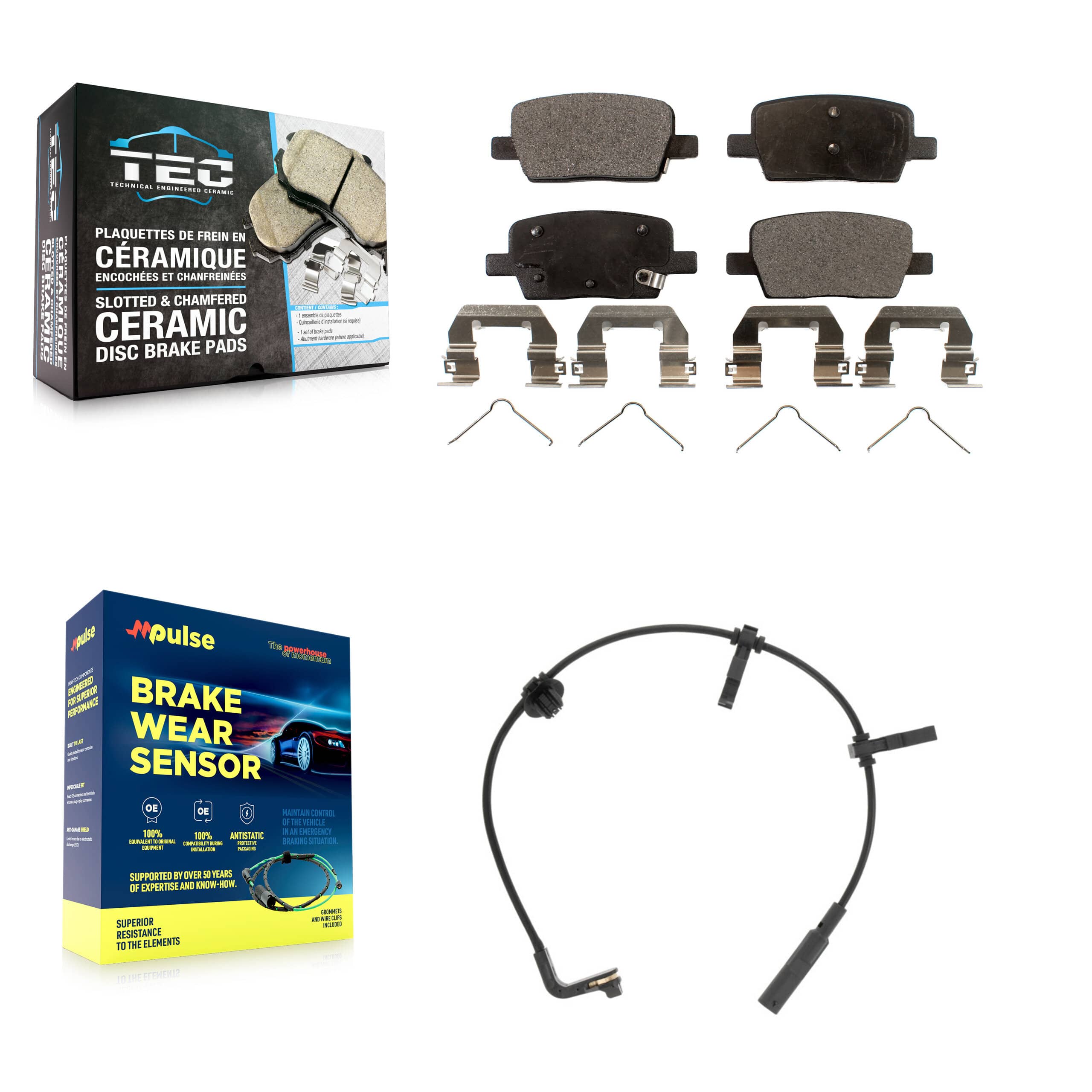 TEC - KTW-101156 - Rear Disc Brake Pad Kits