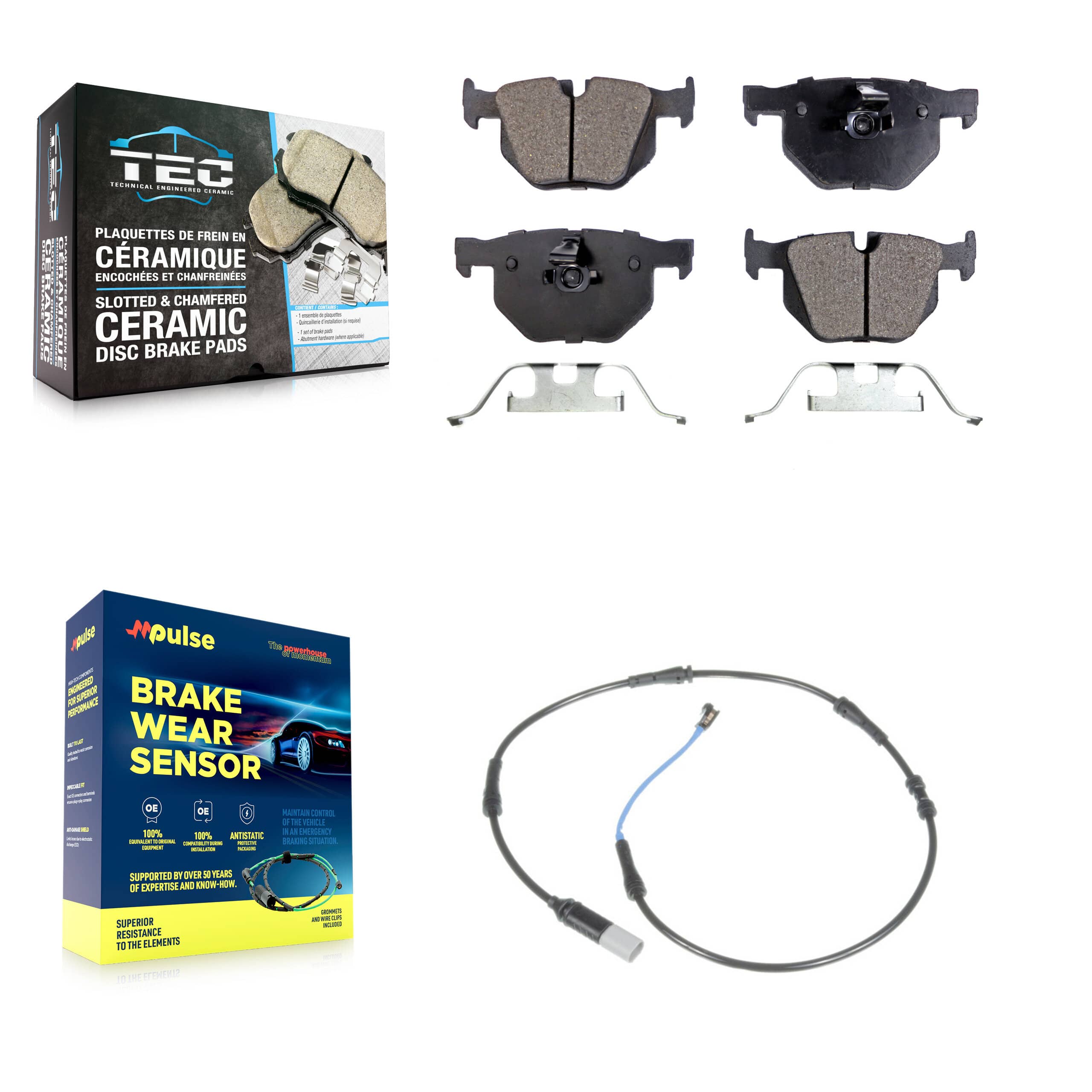 TEC - KTW-101163 - Rear Disc Brake Pad Kits