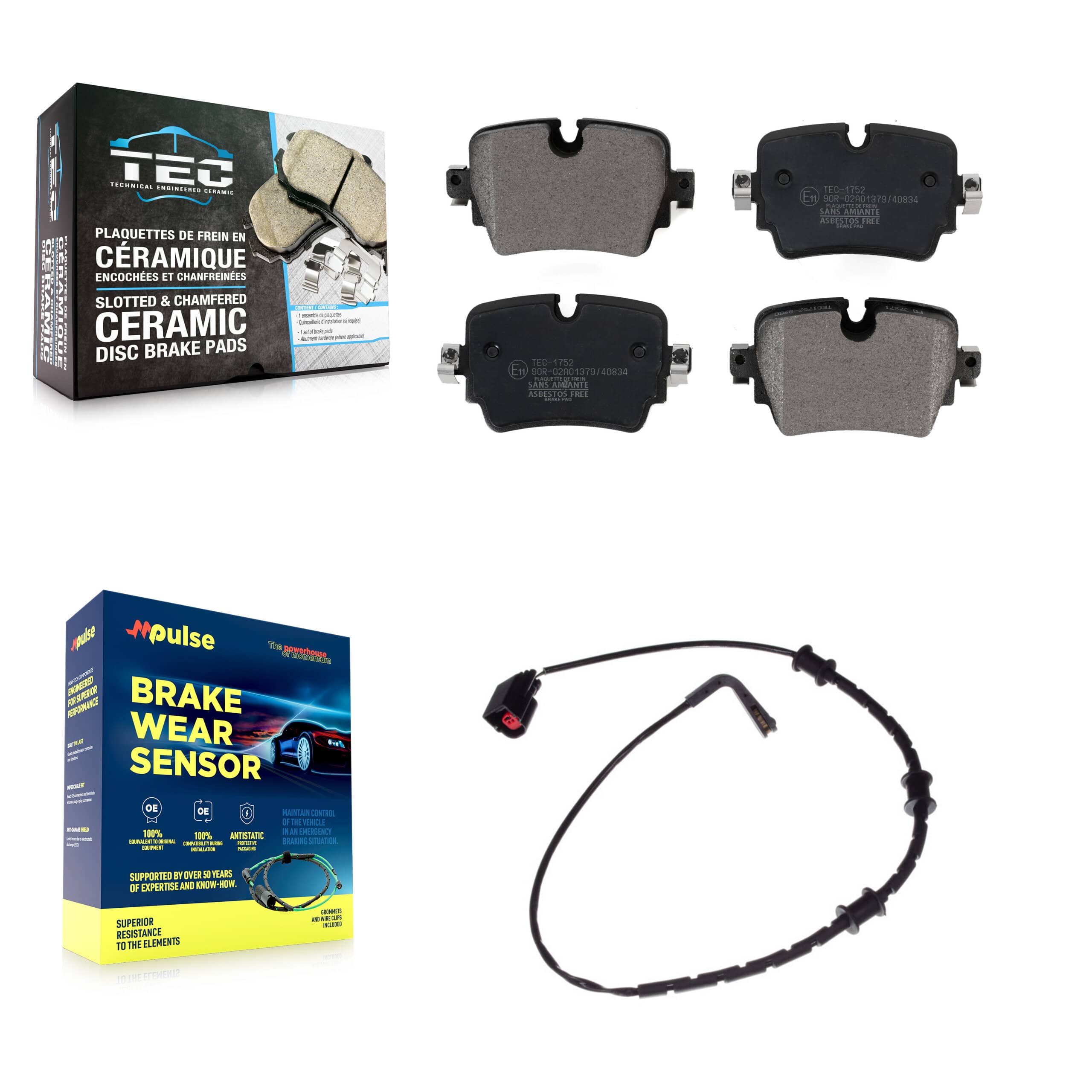 TEC - KTW-101168 - Rear Disc Brake Pad Kits