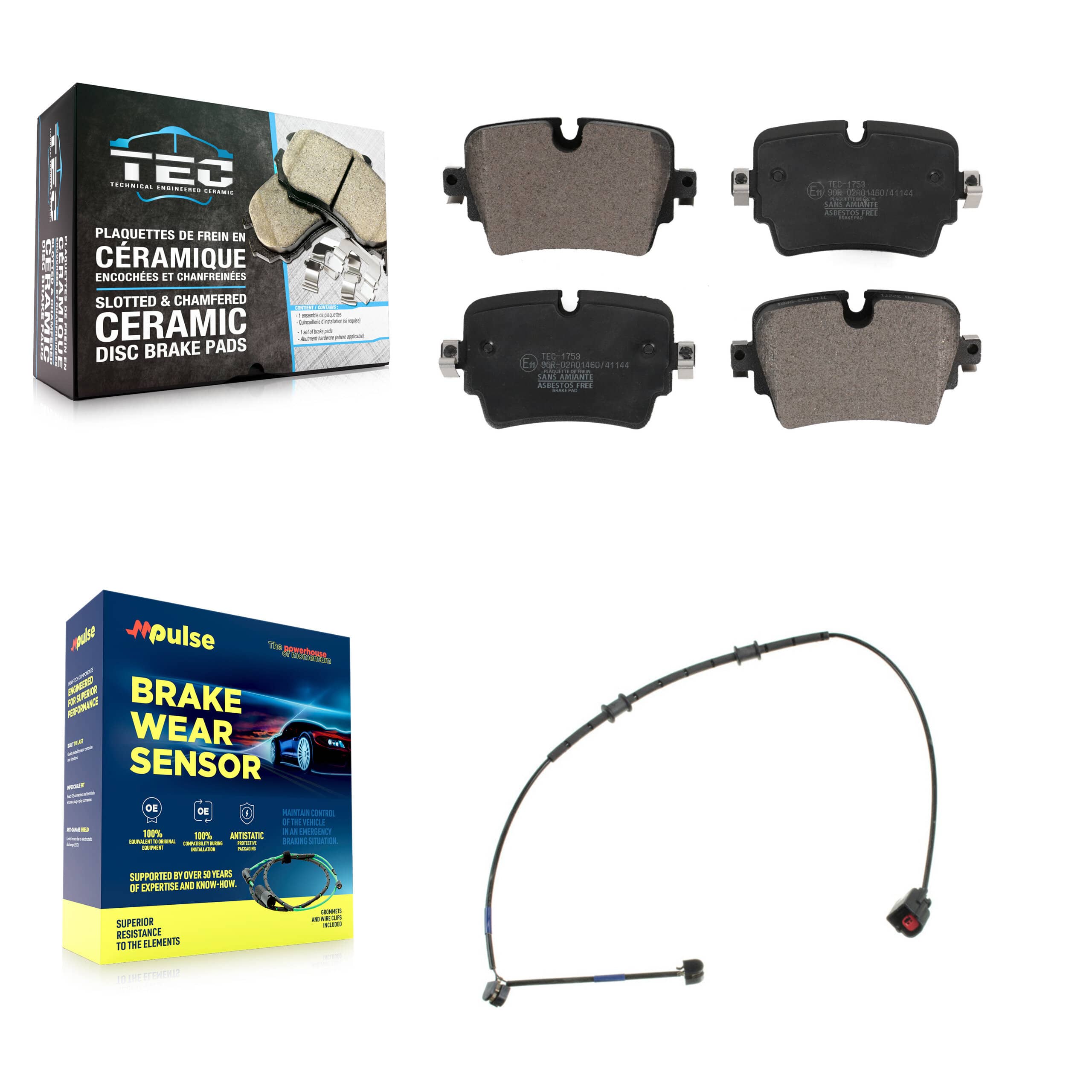 TEC - KTW-101169 - Rear Disc Brake Pad Kits