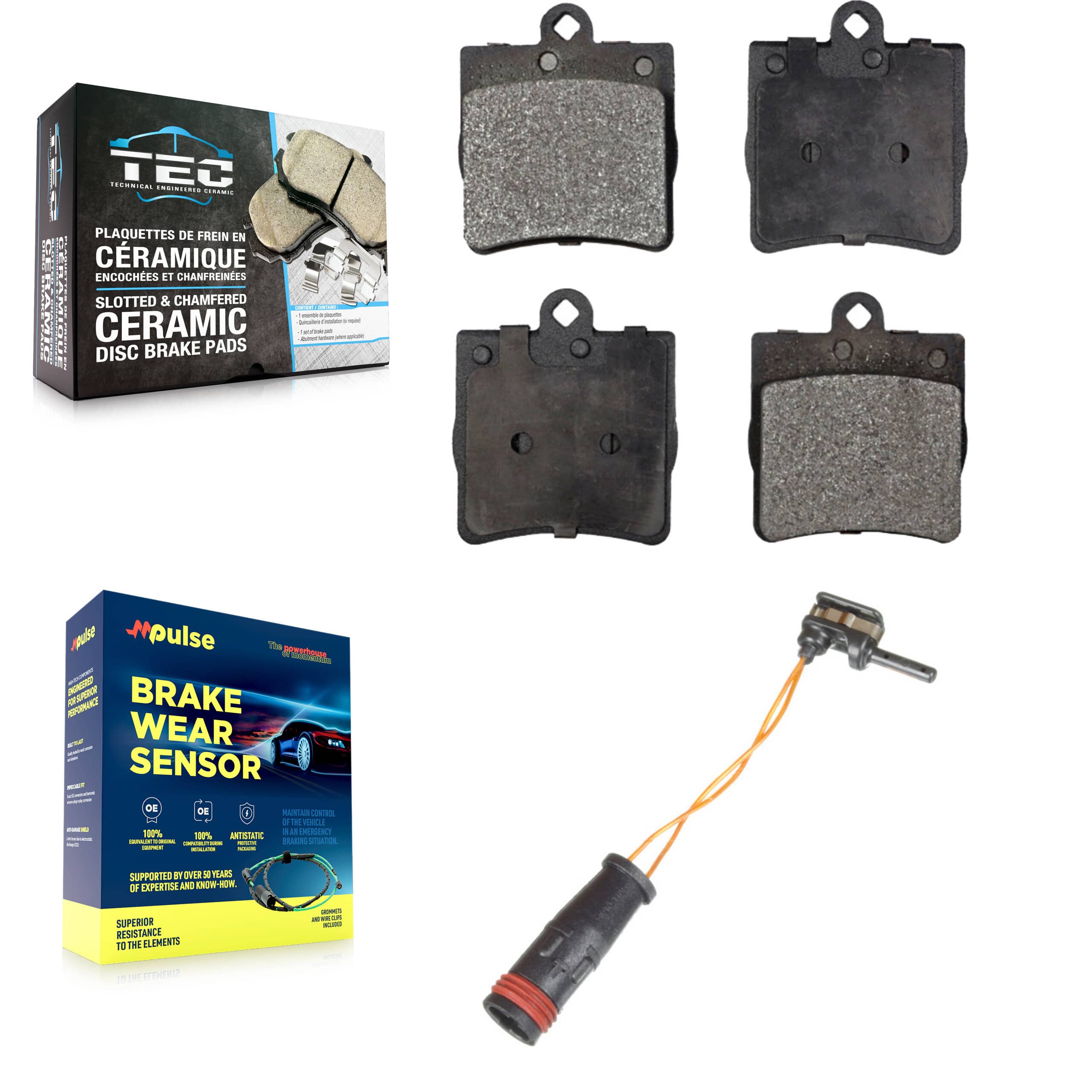 TEC - KTW-101194 - Rear Disc Brake Pad Kits