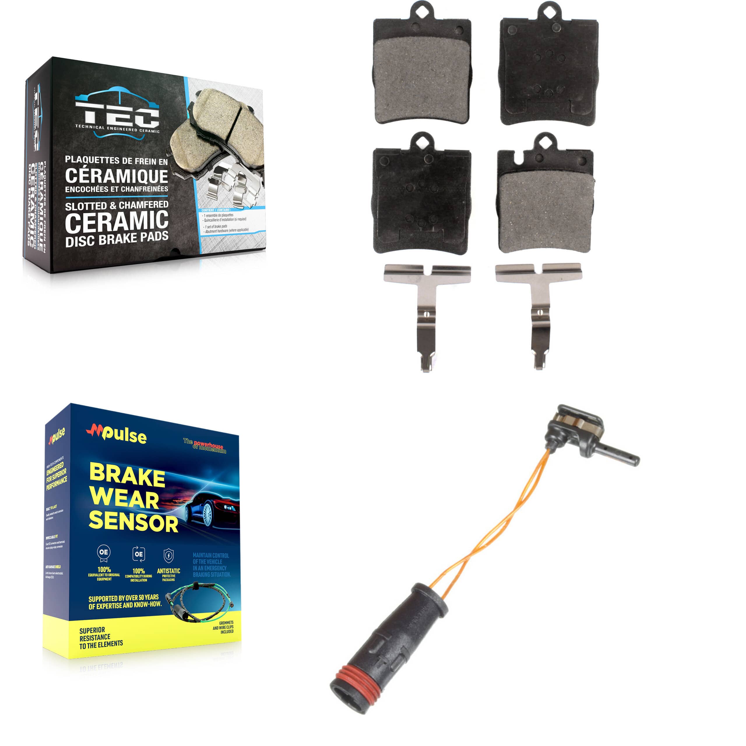 TEC - KTW-101195 - Rear Disc Brake Pad Kits