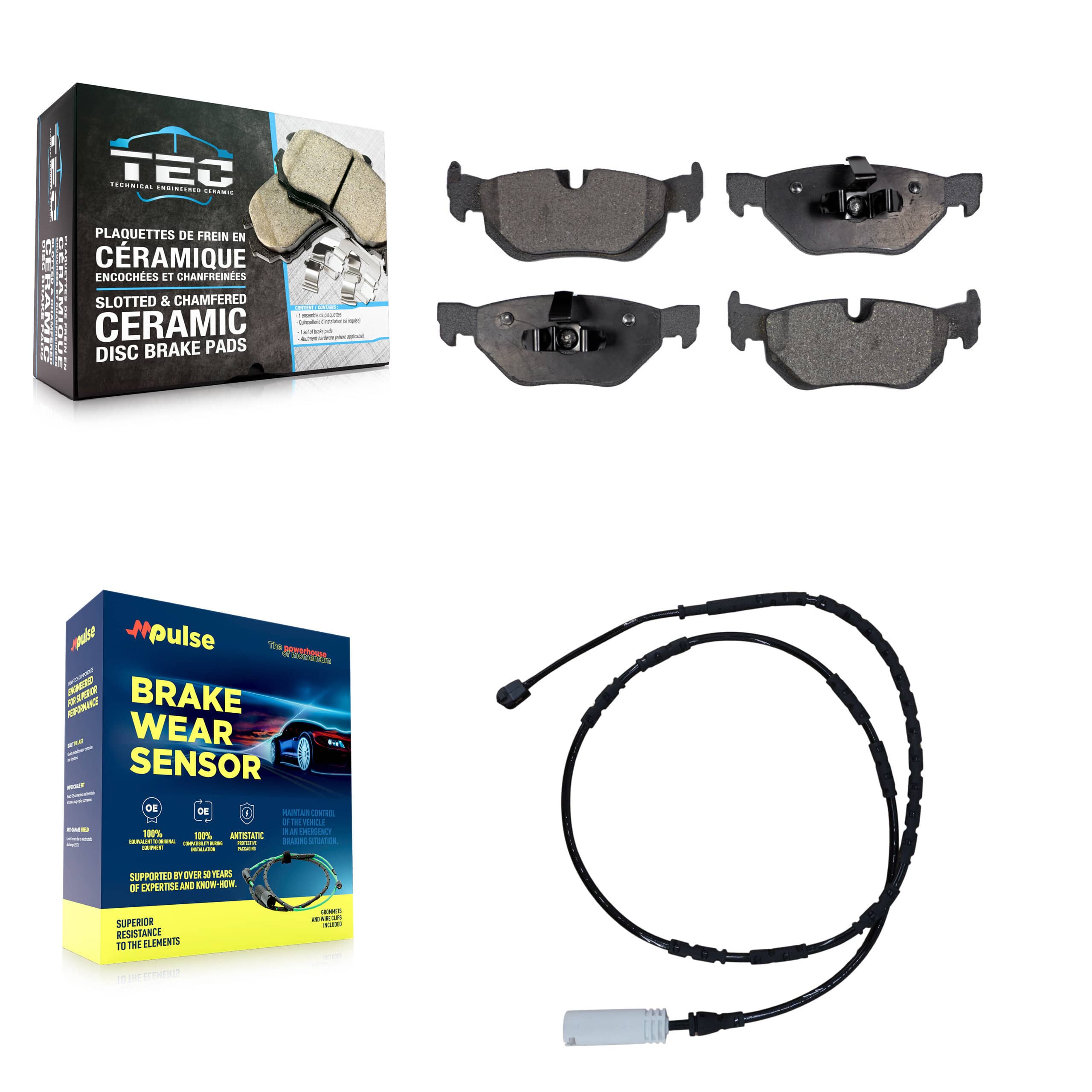 TEC - KTW-101212 - Rear Disc Brake Pad Kits