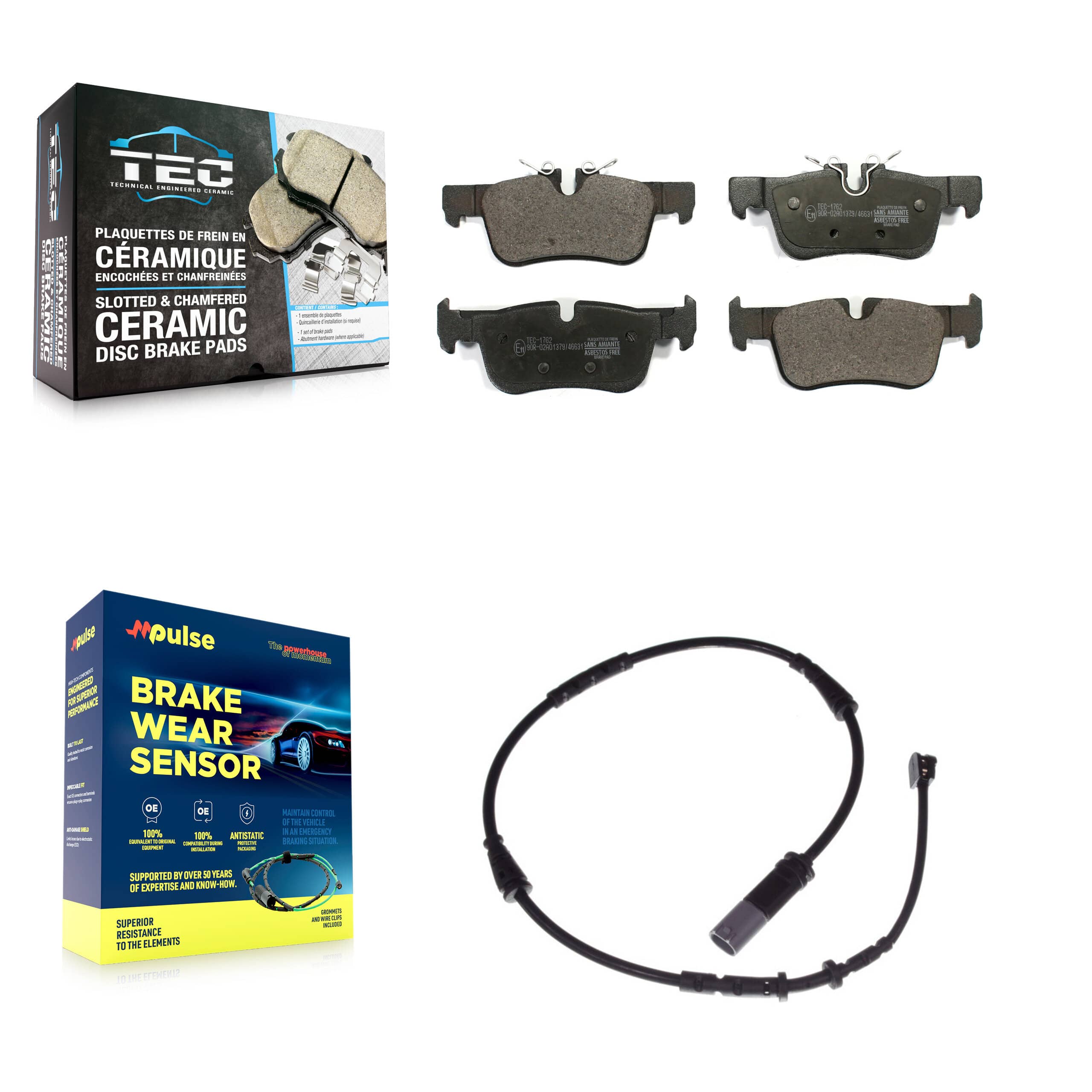 TEC - KTW-101214 - Rear Disc Brake Pad Kits