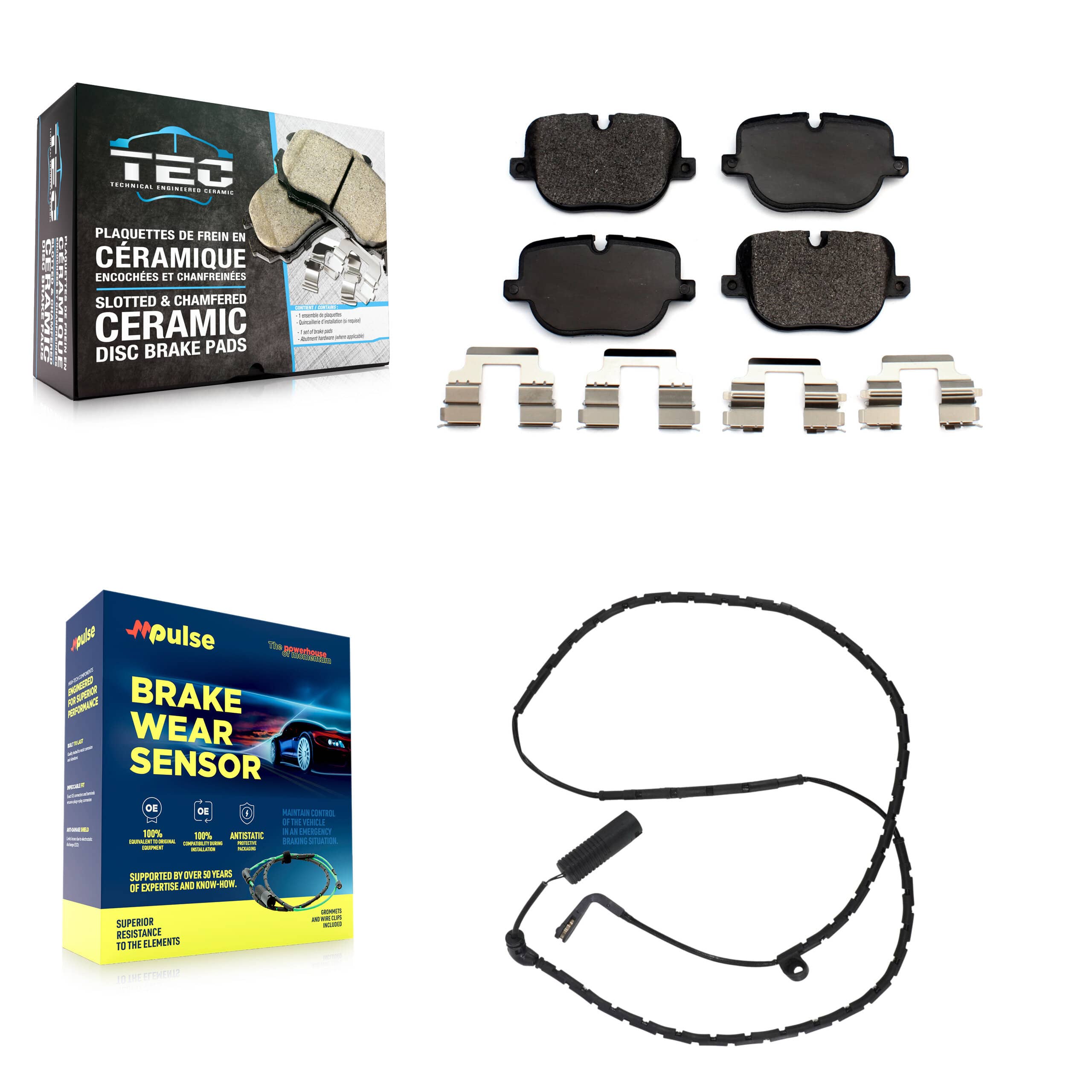 TEC - KTW-101215 - Rear Disc Brake Pad Kits
