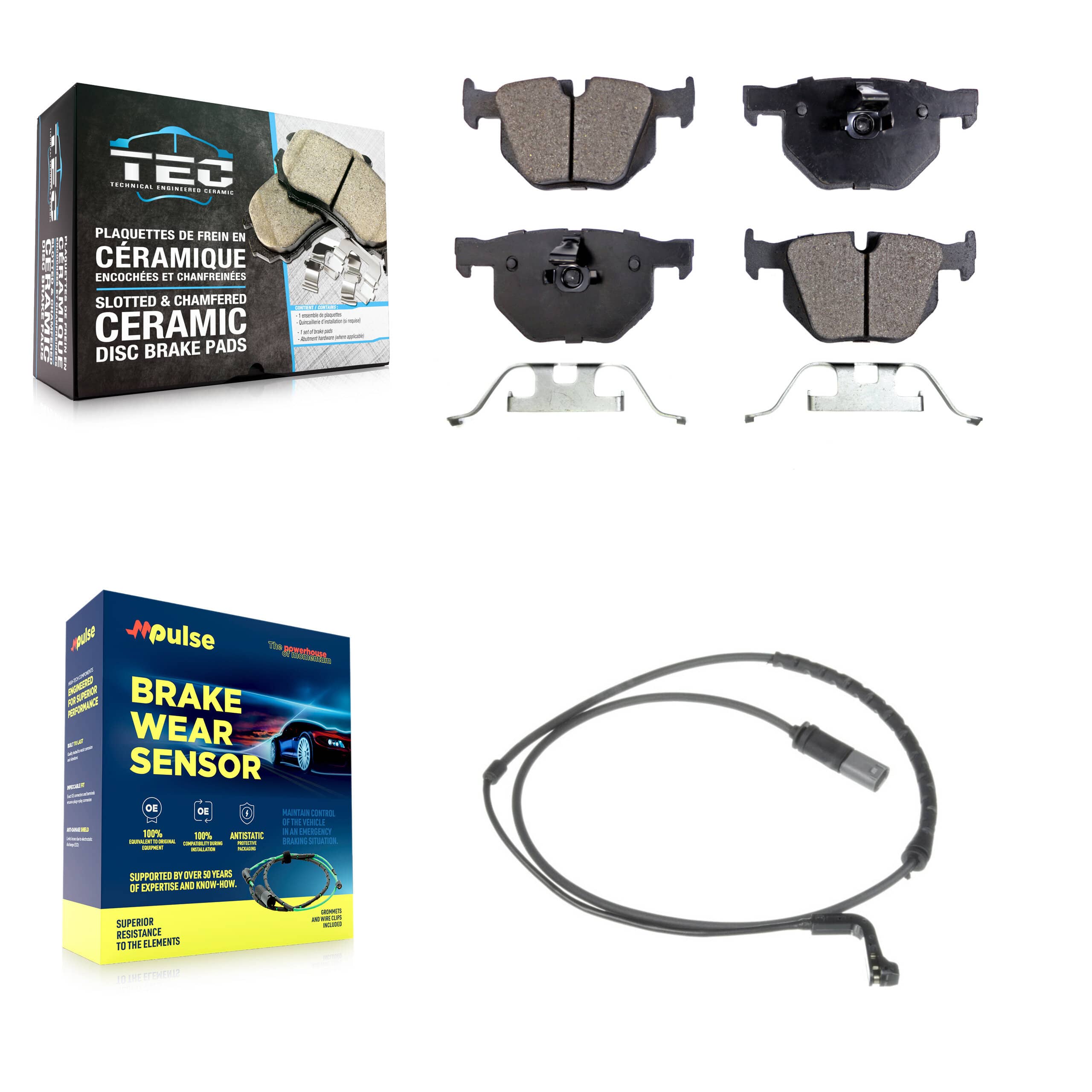 TEC - KTW-101225 - Rear Disc Brake Pad Kits