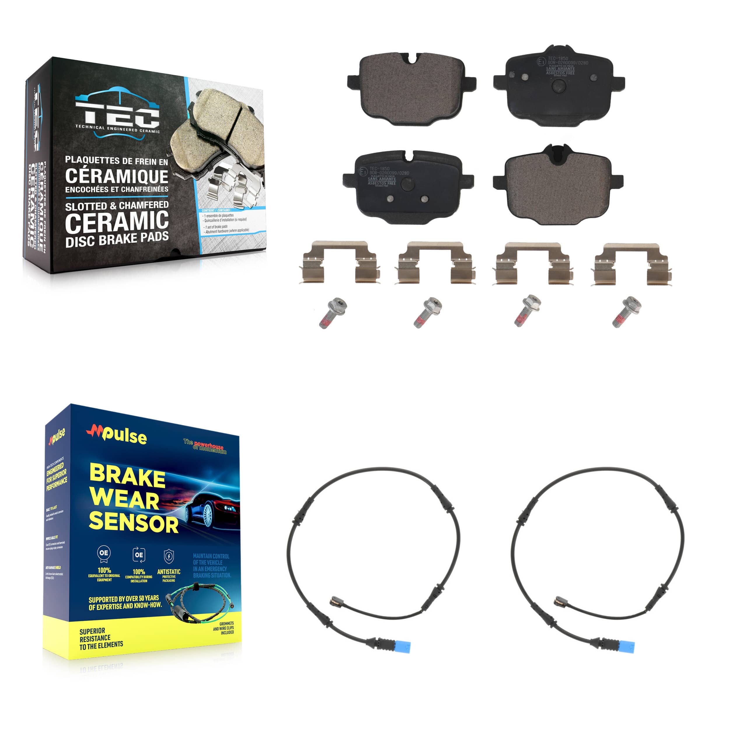 TEC - KTW-101269 - Rear Disc Brake Pad Kits