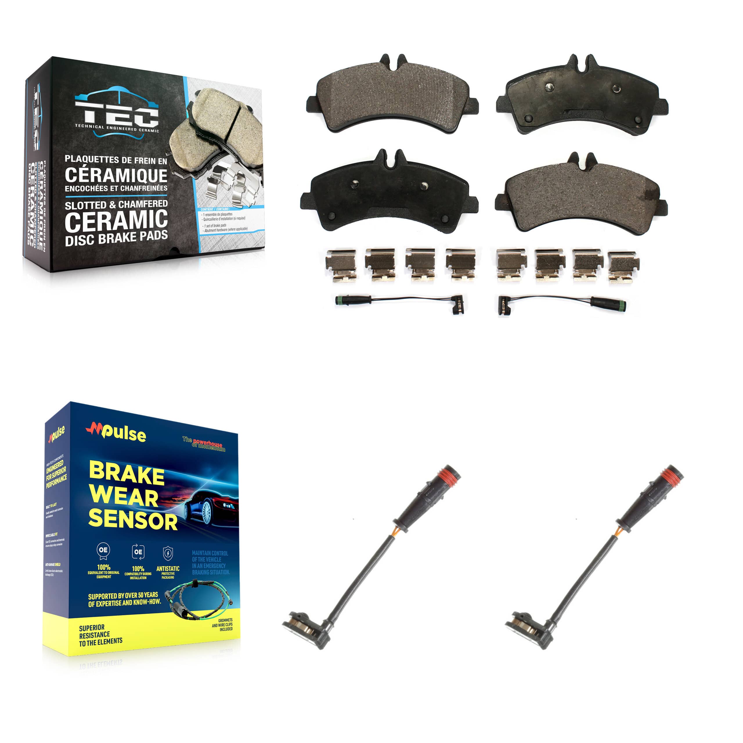 TEC - KTW-101298 - Rear Disc Brake Pad Kits