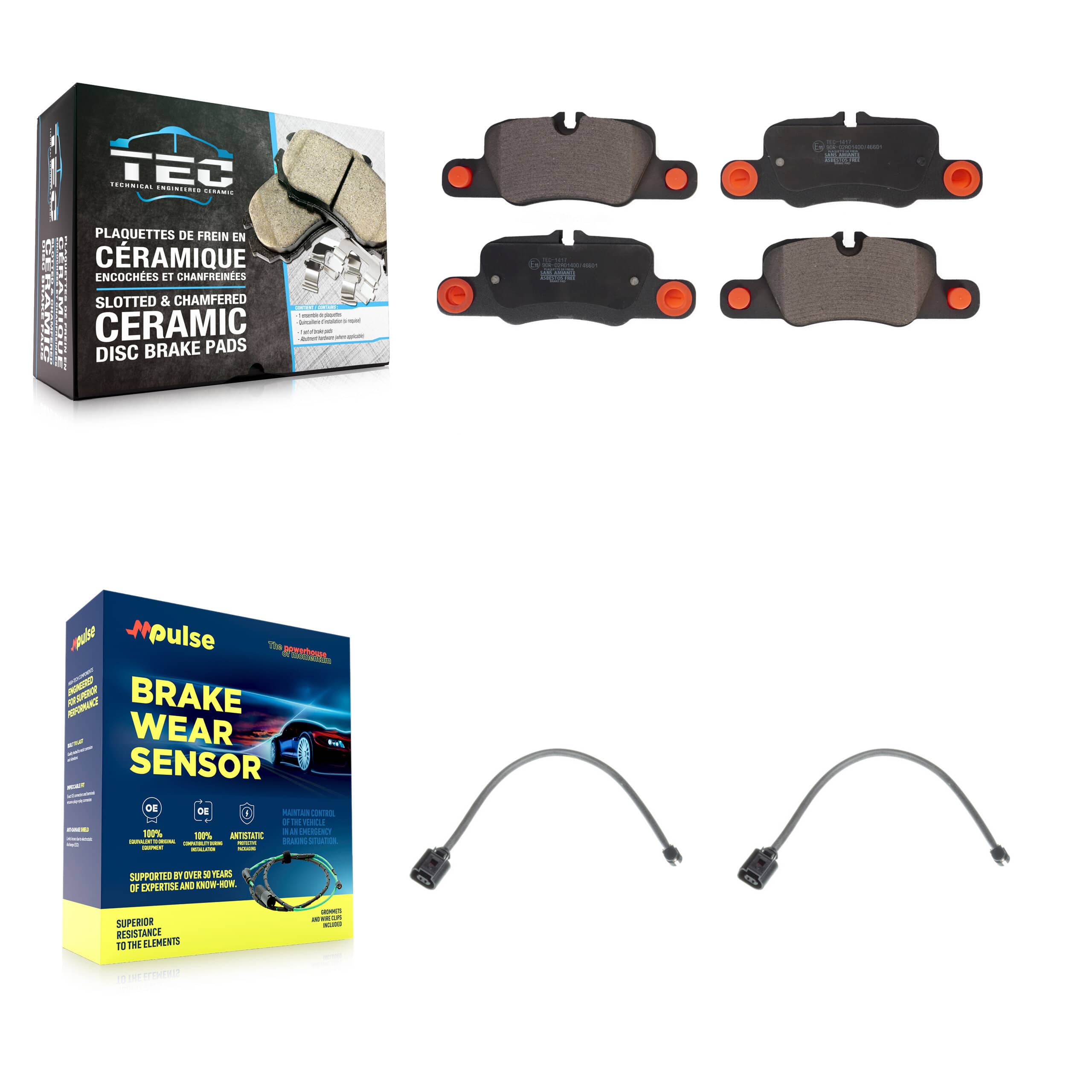 TEC - KTW-101316 - Rear Disc Brake Pad Kits