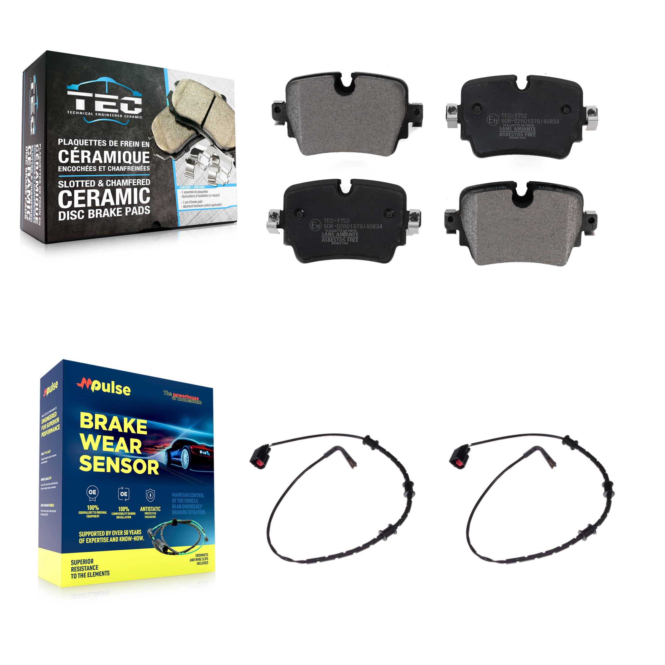 TEC - KTW-101325 - Rear Disc Brake Pad Kits