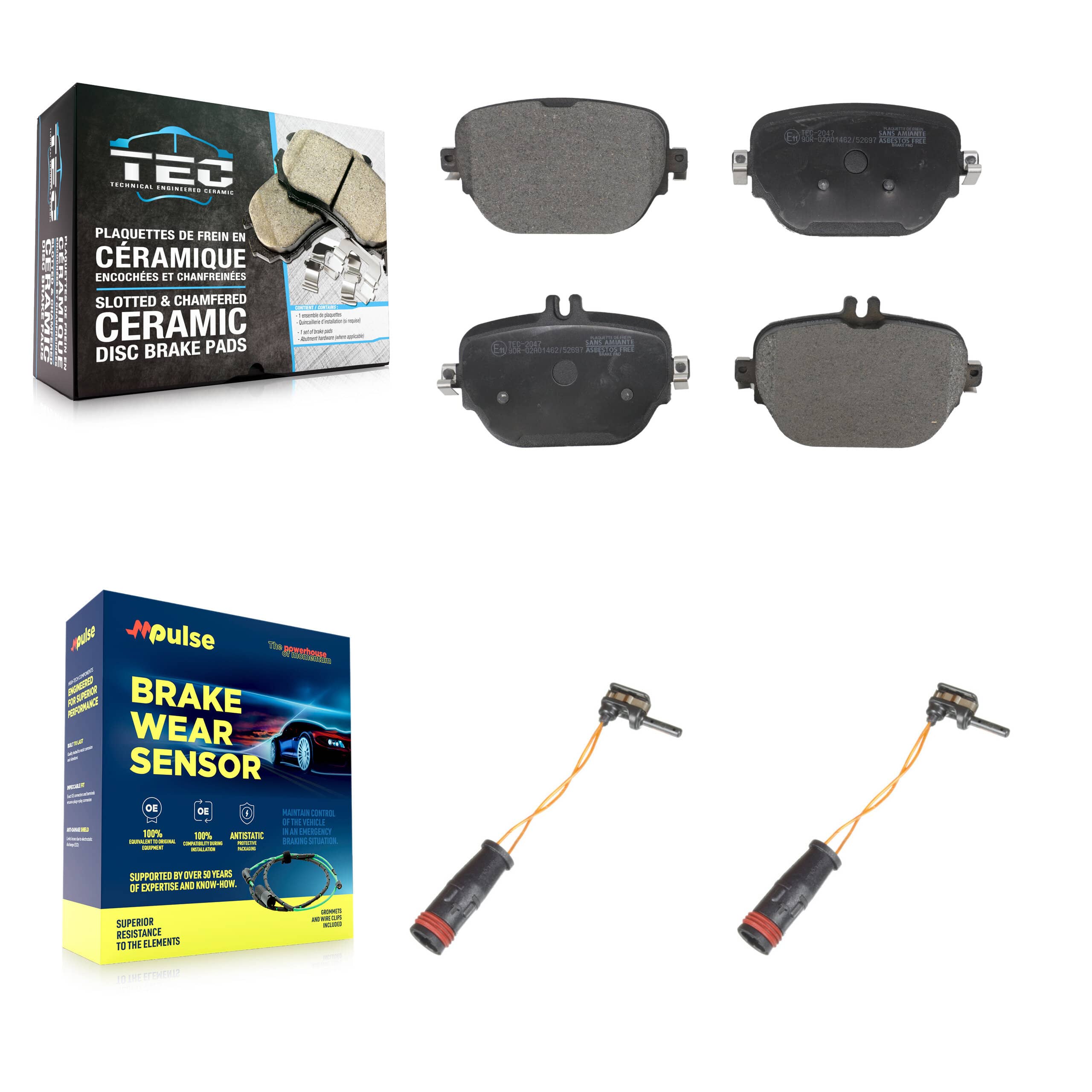 TEC - KTW-101349 - Rear Disc Brake Pad Kits