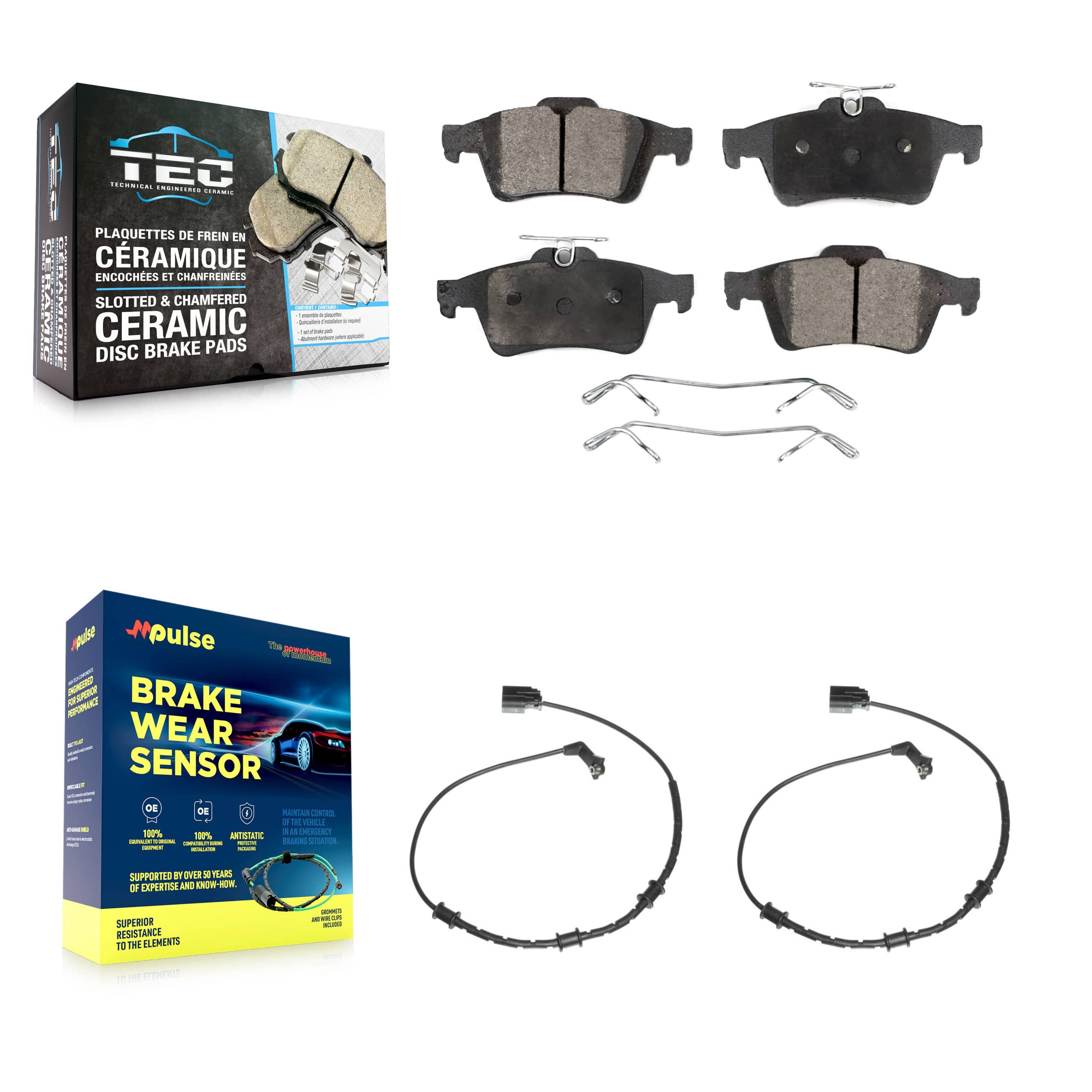 TEC - KTW-101361 - Rear Disc Brake Pad Kits