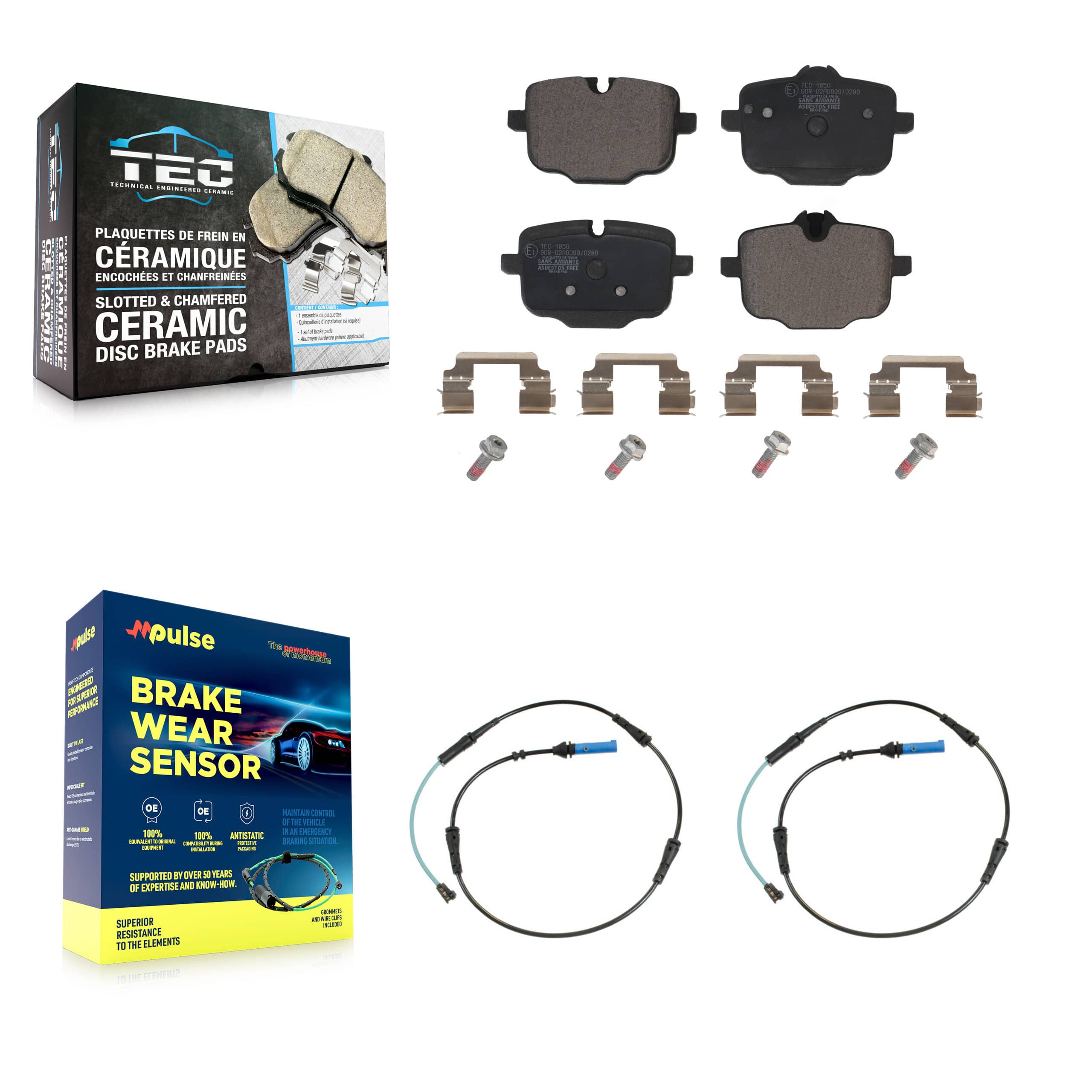 TEC - KTW-101376 - Rear Disc Brake Pad Kits