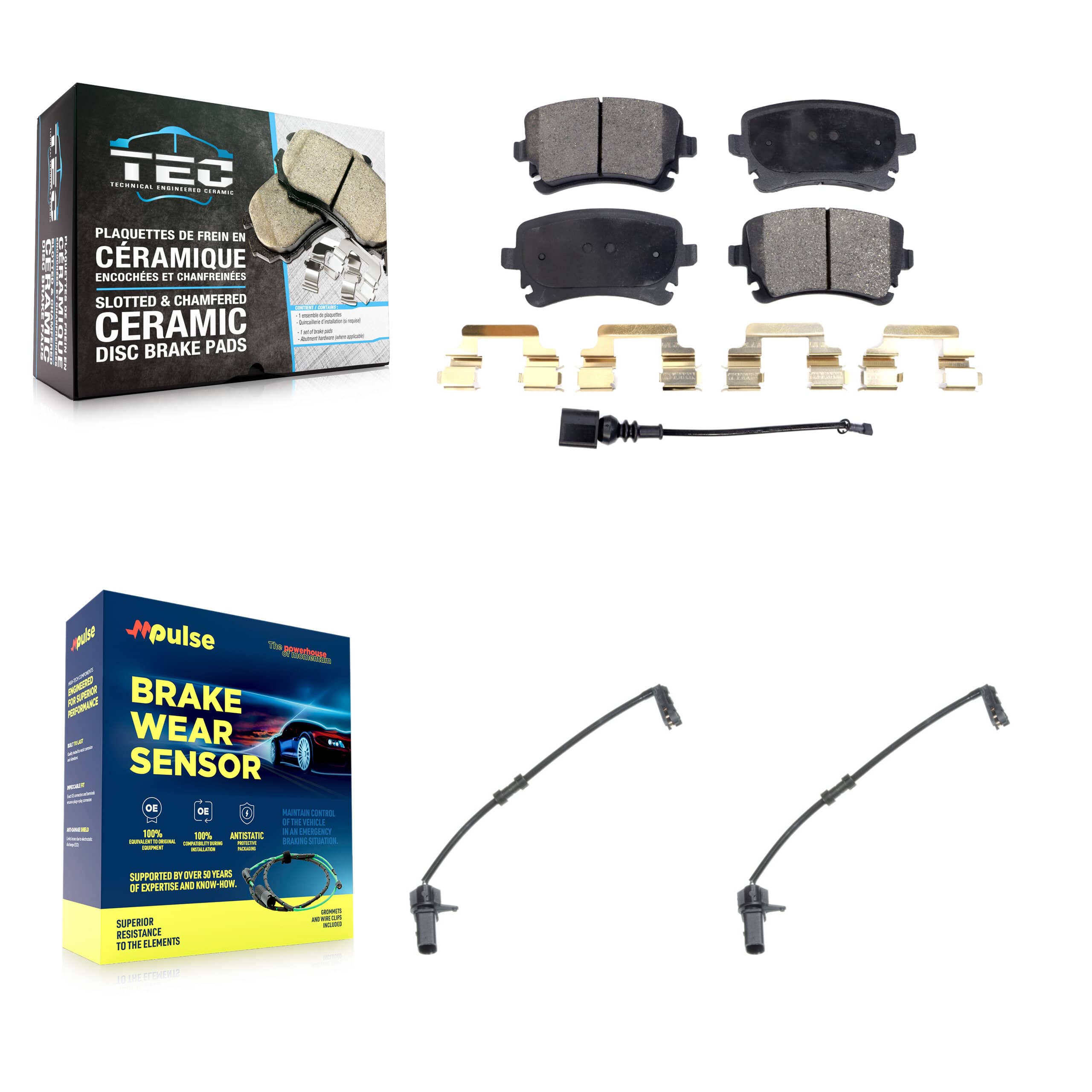 TEC - KTW-101380 - Rear Disc Brake Pad Kits