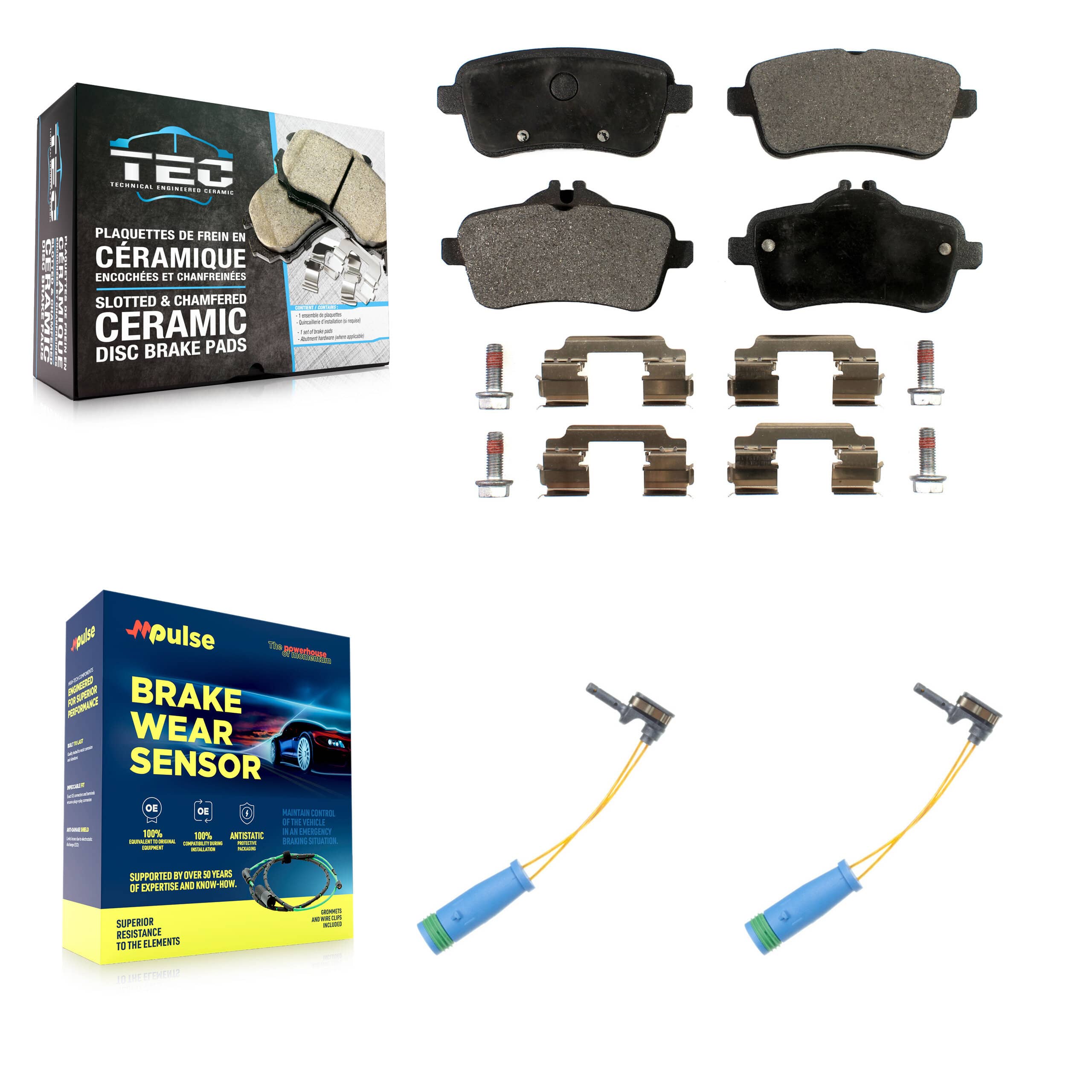 TEC - KTW-101383 - Rear Disc Brake Pad Kits