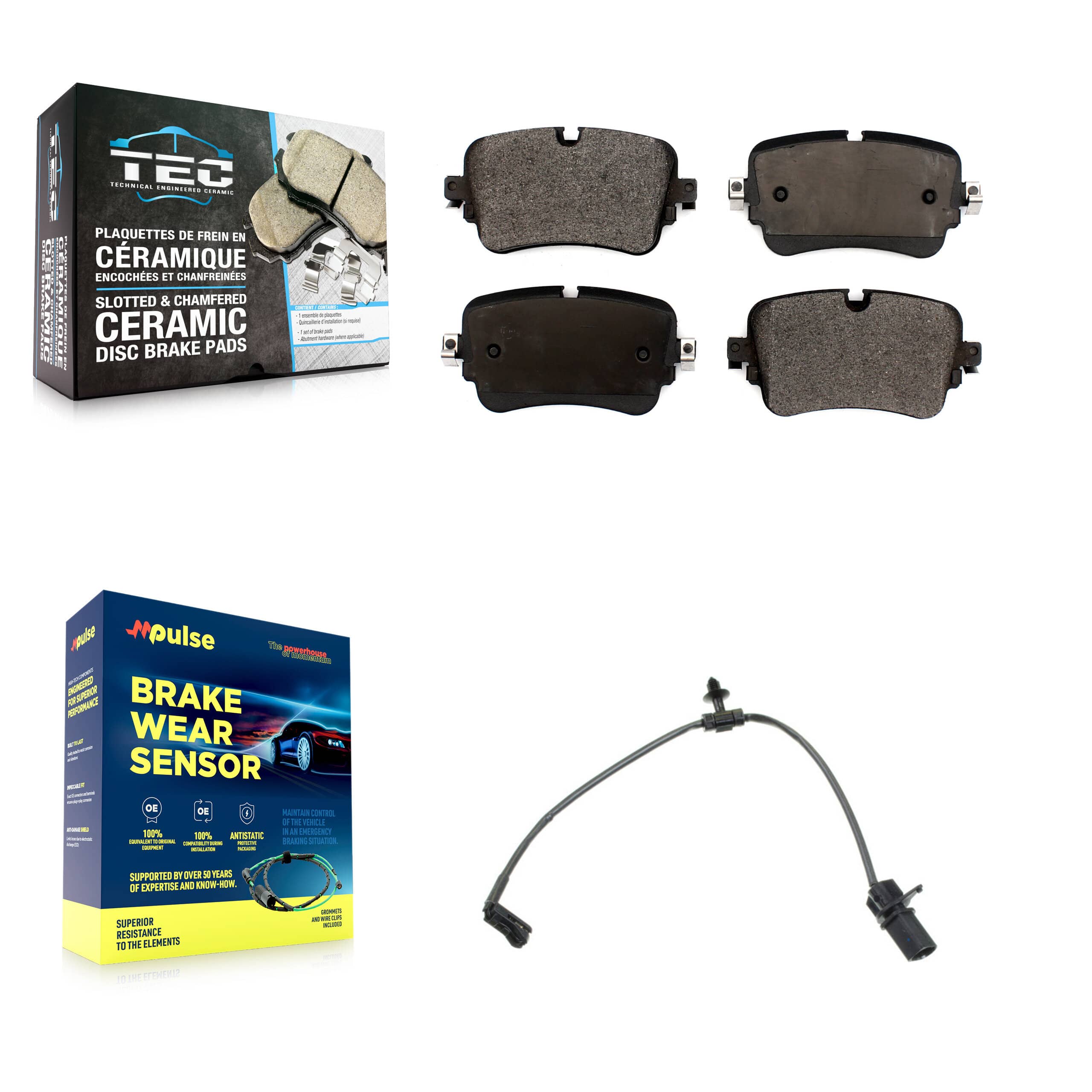 TEC - KTW-101497 - Rear Disc Brake Pad Kits