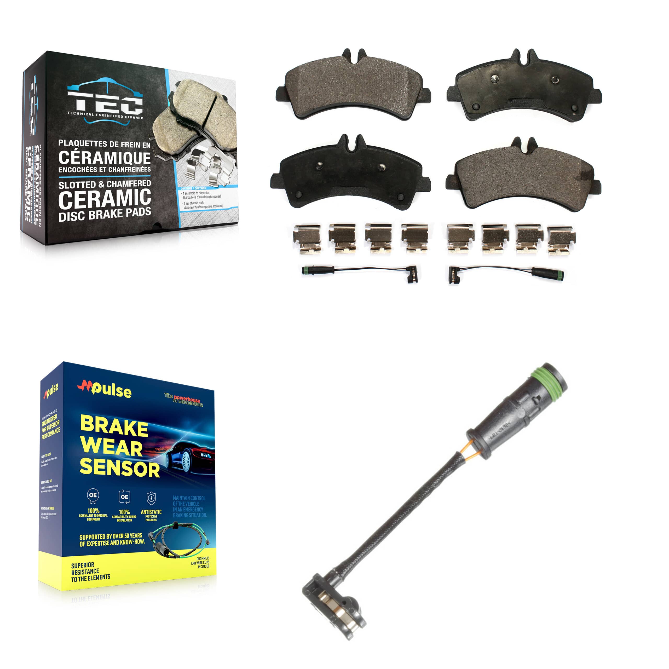 TEC - KTW-101500 - Rear Disc Brake Pad Kits