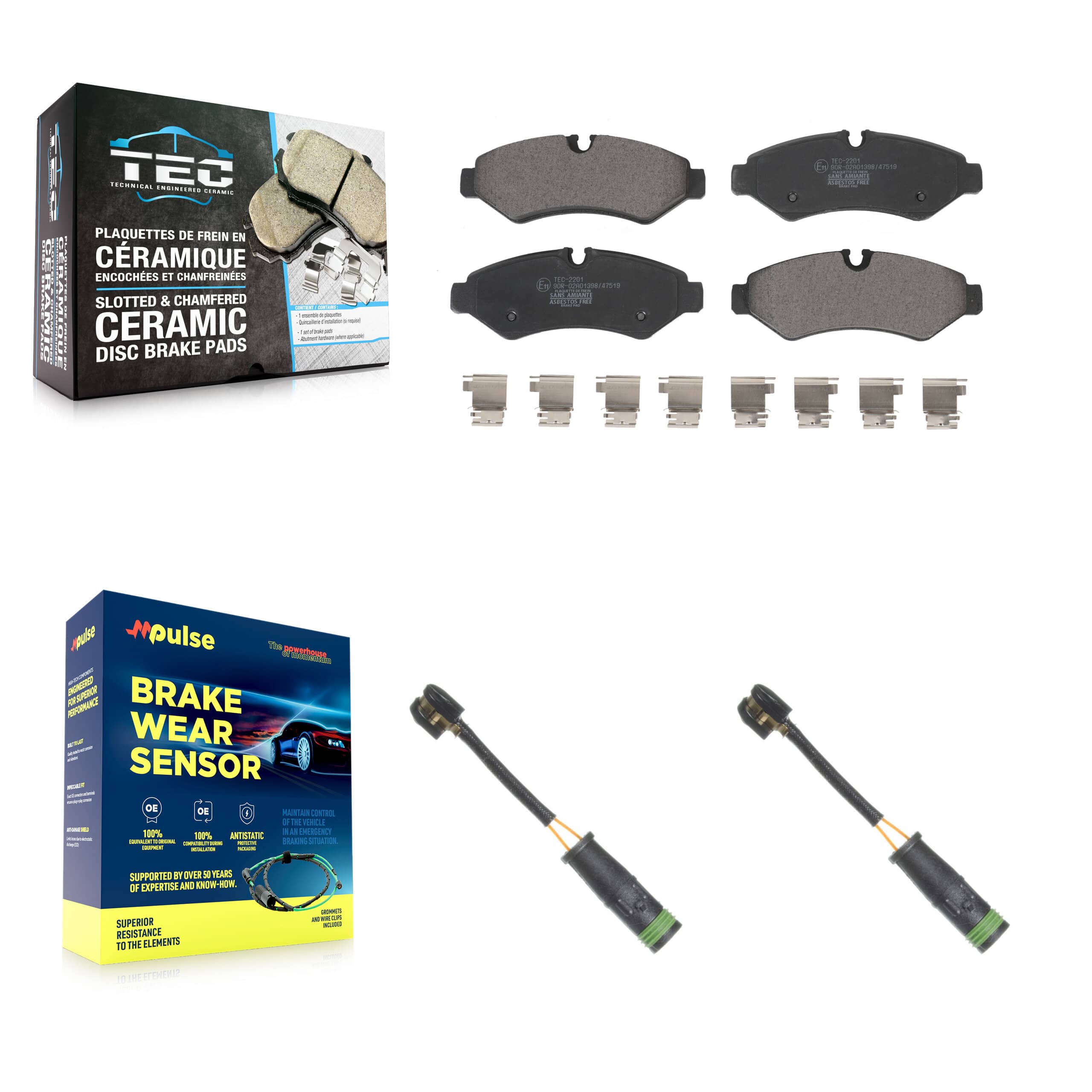 TEC - KTW-101506 - Rear Disc Brake Pad Kits