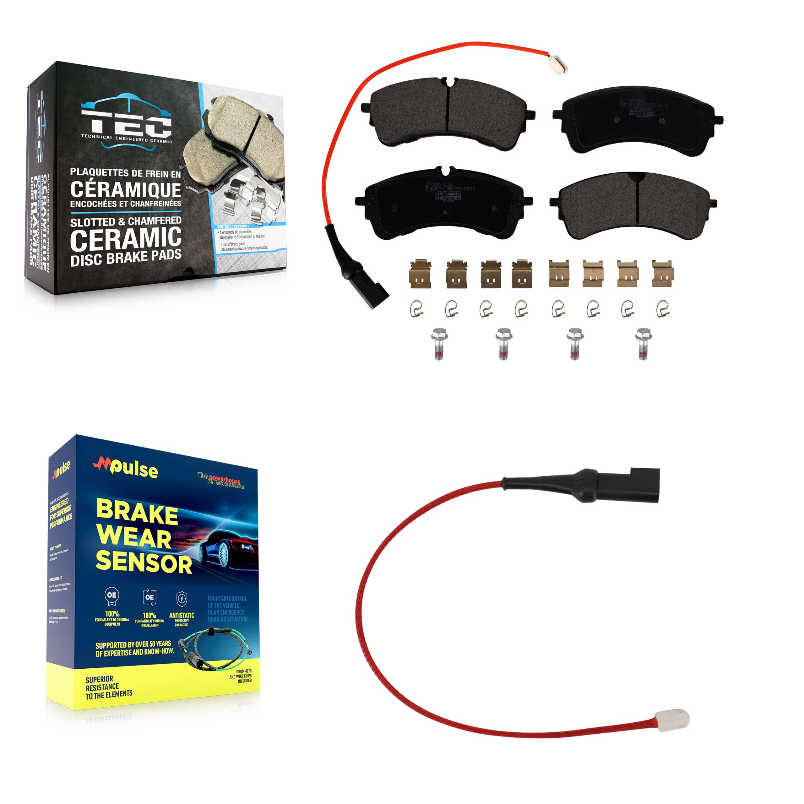 TEC - KTW-101599 - Rear Disc Brake Pad Kits