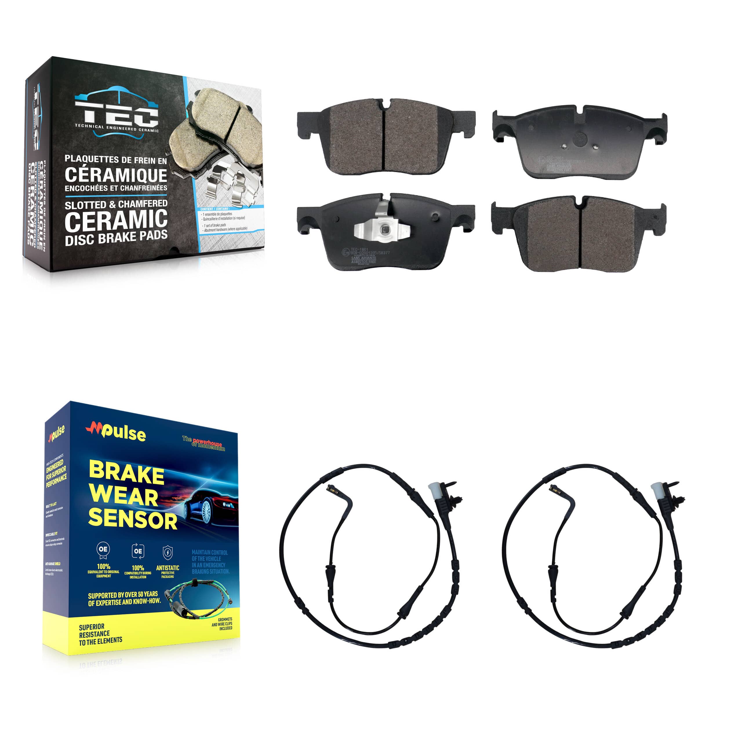TEC - KTW-101682 - Front Disc Brake Pad Kits