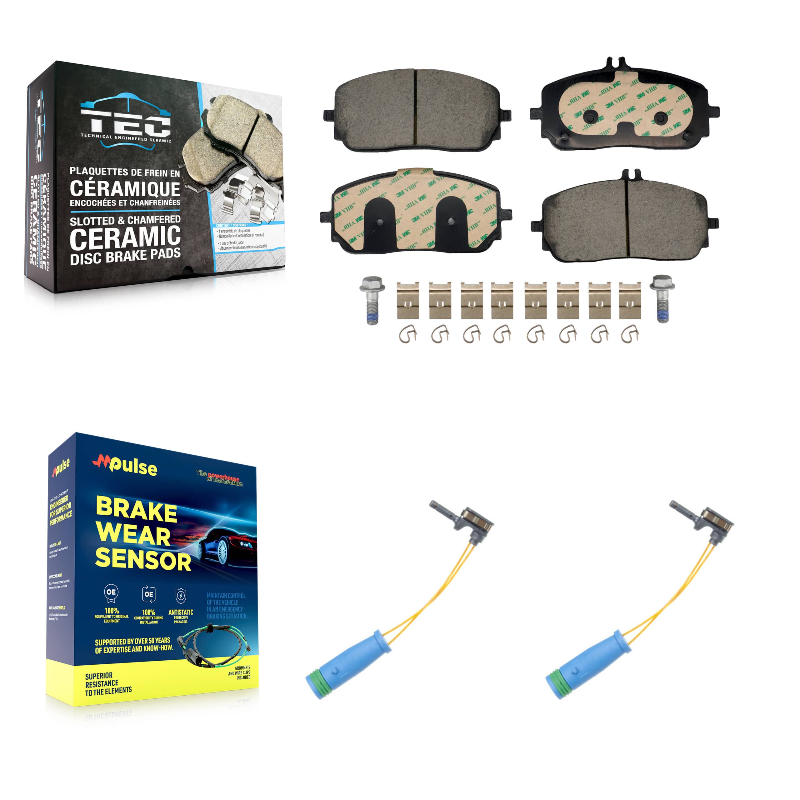 TEC - KTW-101697 - Front Disc Brake Pad Kits
