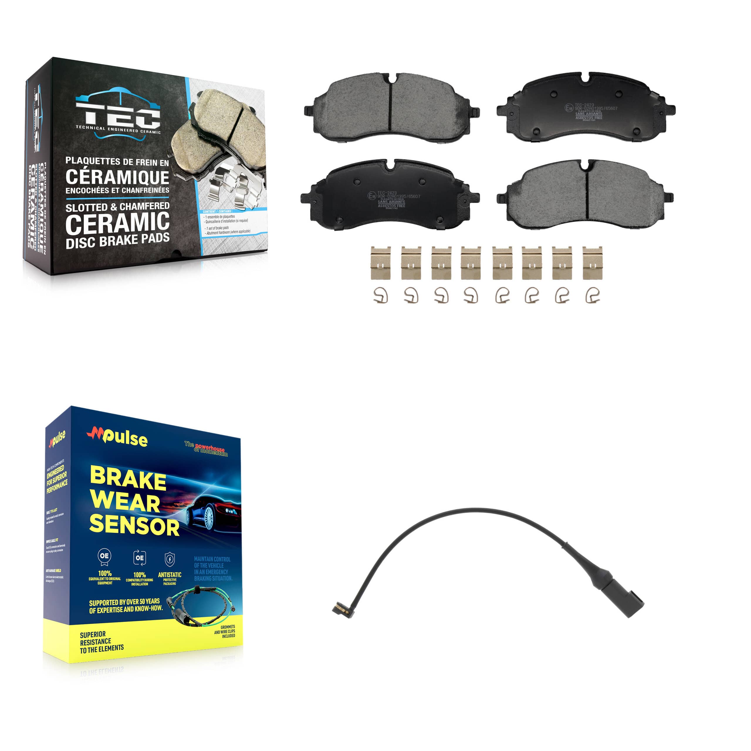 TEC - KTW-101705 - Front Disc Brake Pad Kits