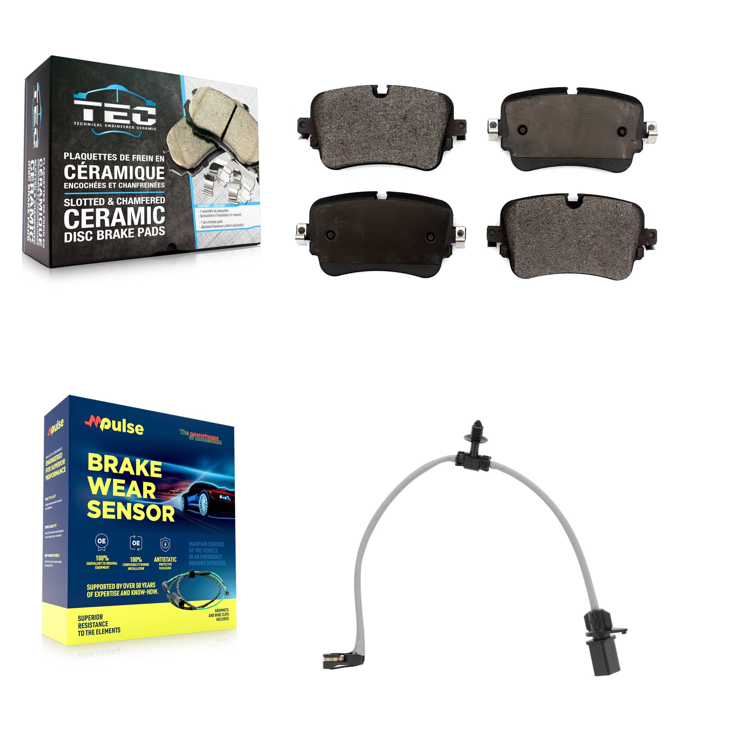 TEC - KTW-101739 - Rear Disc Brake Pad Kits