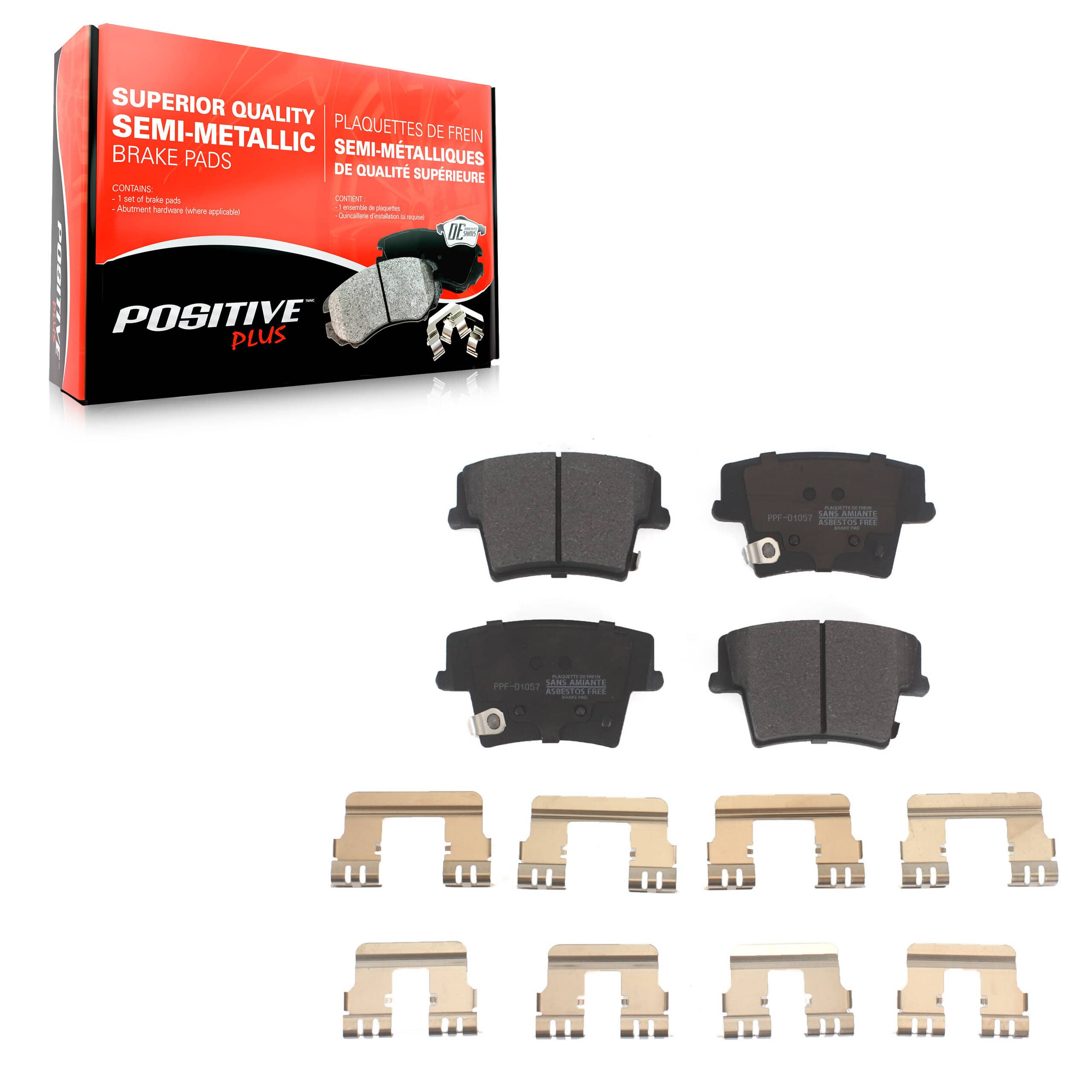 Positive Plus - PPF-D1057 - Rear Disc Brake Pad