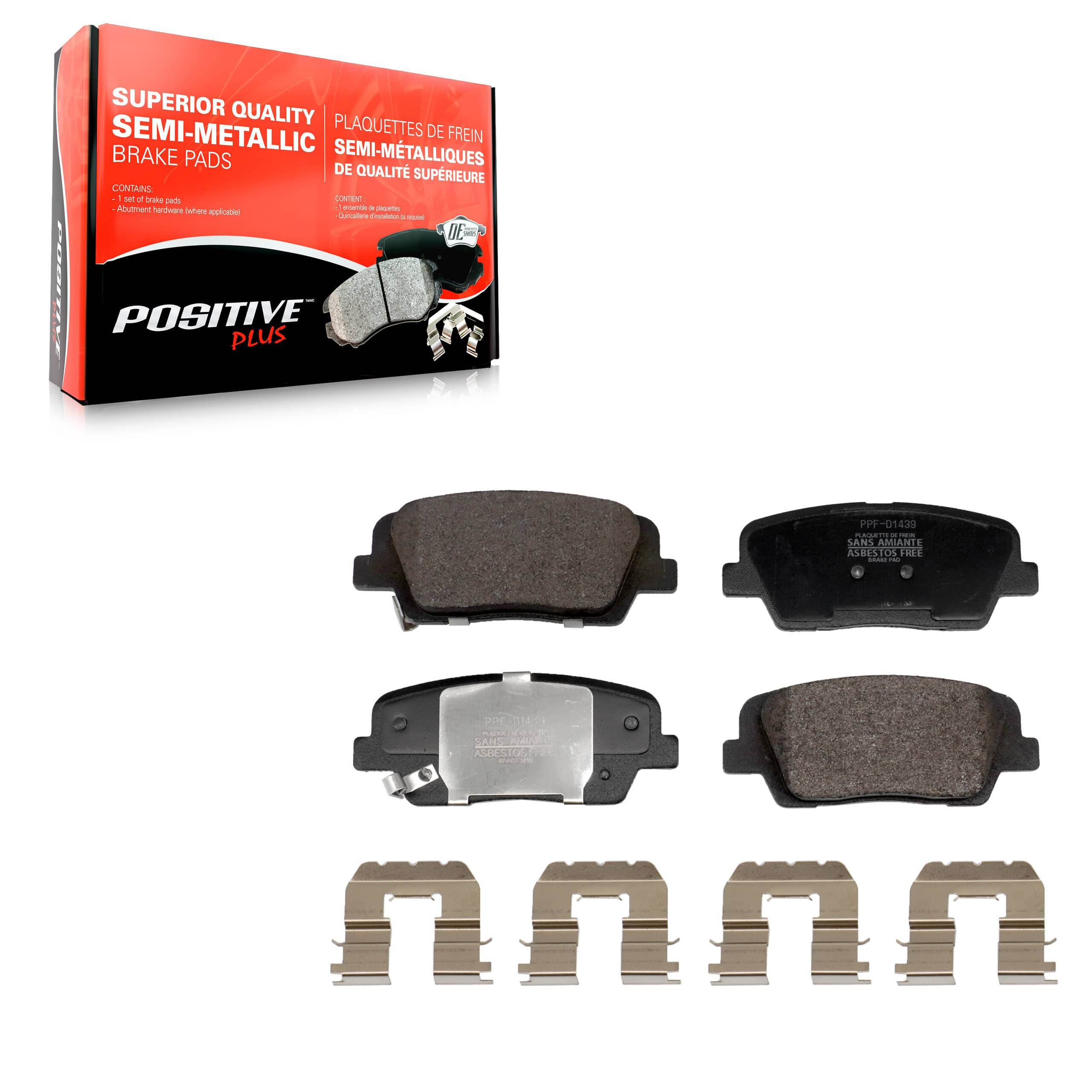 Positive Plus - PPF-D1439 - Rear Disc Brake Pad