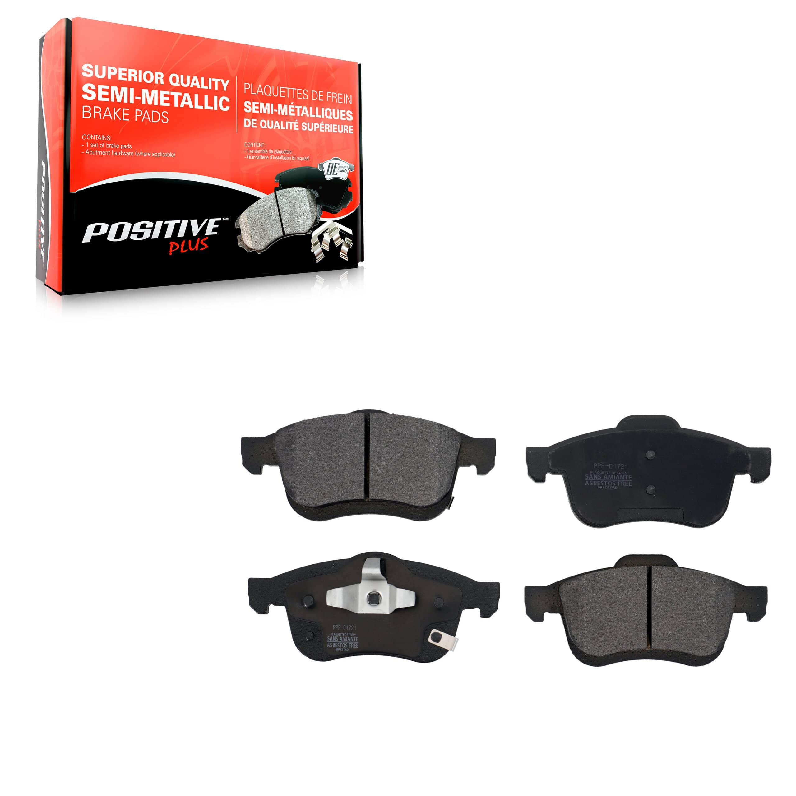 Positive Plus - PPF-D1721 - Front Disc Brake Pad