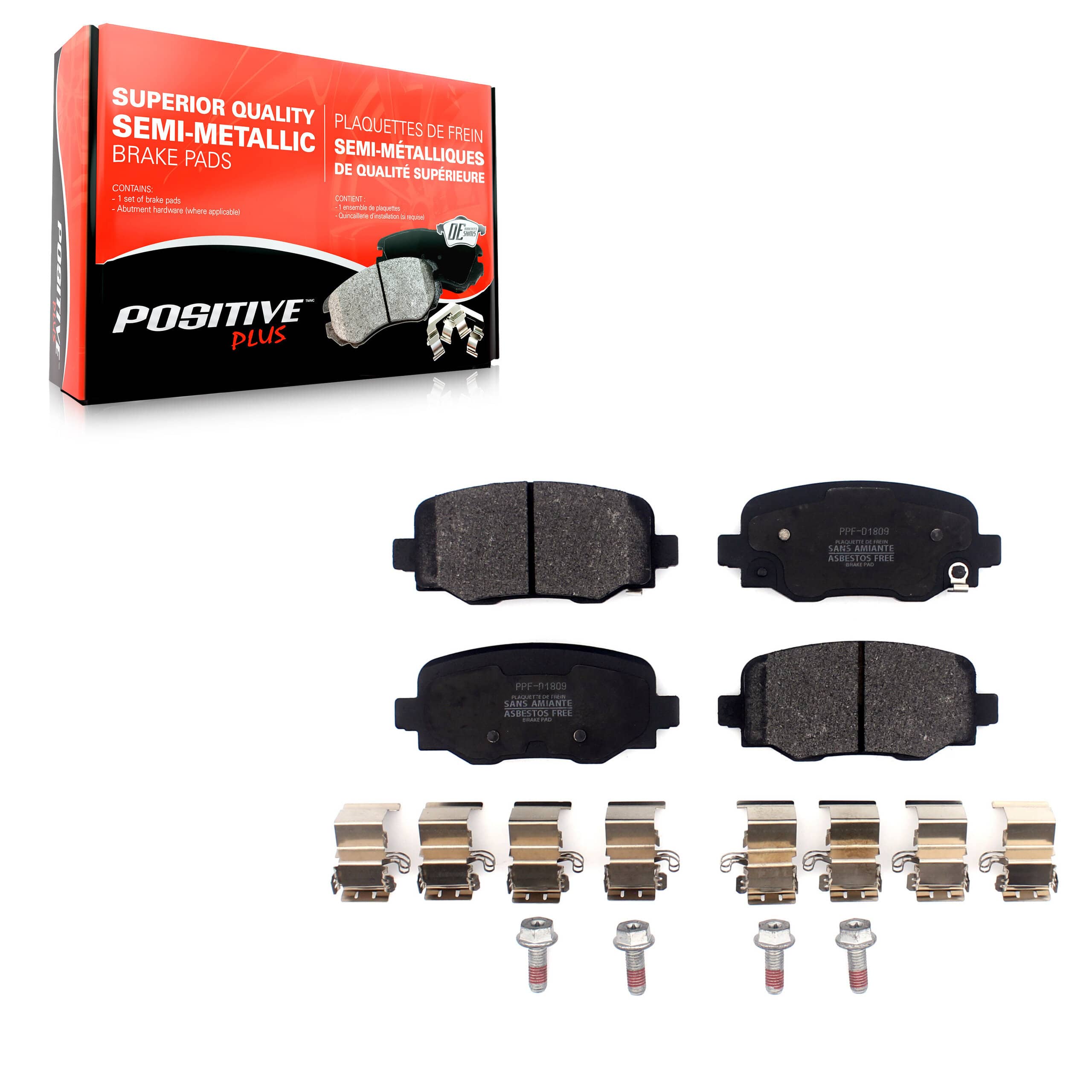 Positive Plus - PPF-D1809 - Rear Disc Brake Pad