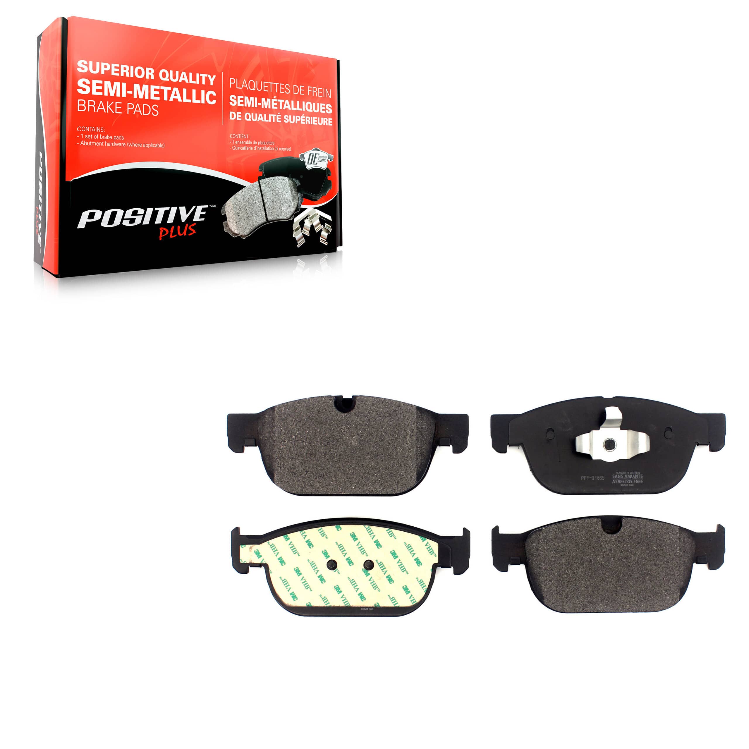 Positive Plus - PPF-D1865 - Front Disc Brake Pad