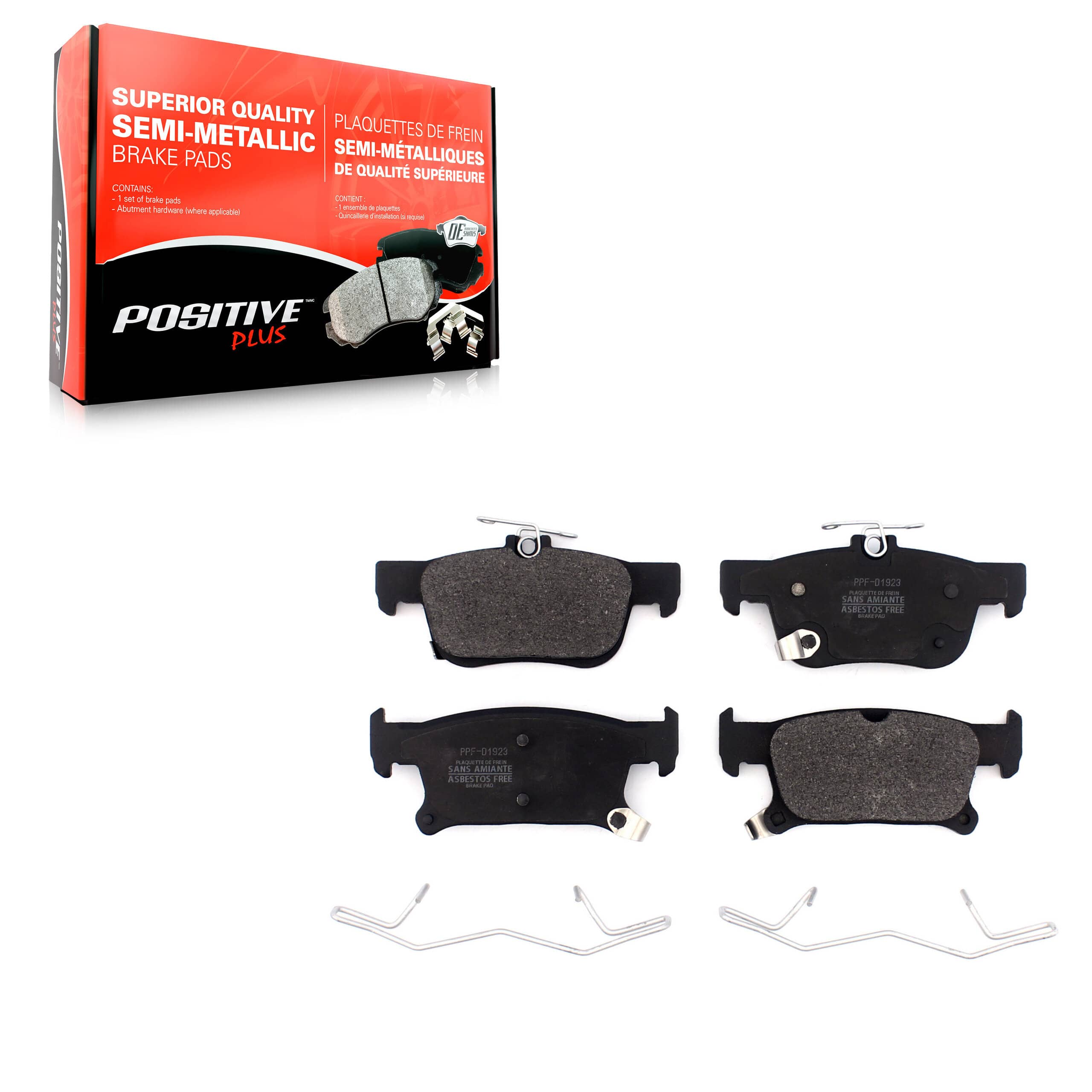 Positive Plus - PPF-D1923 - Rear Disc Brake Pad