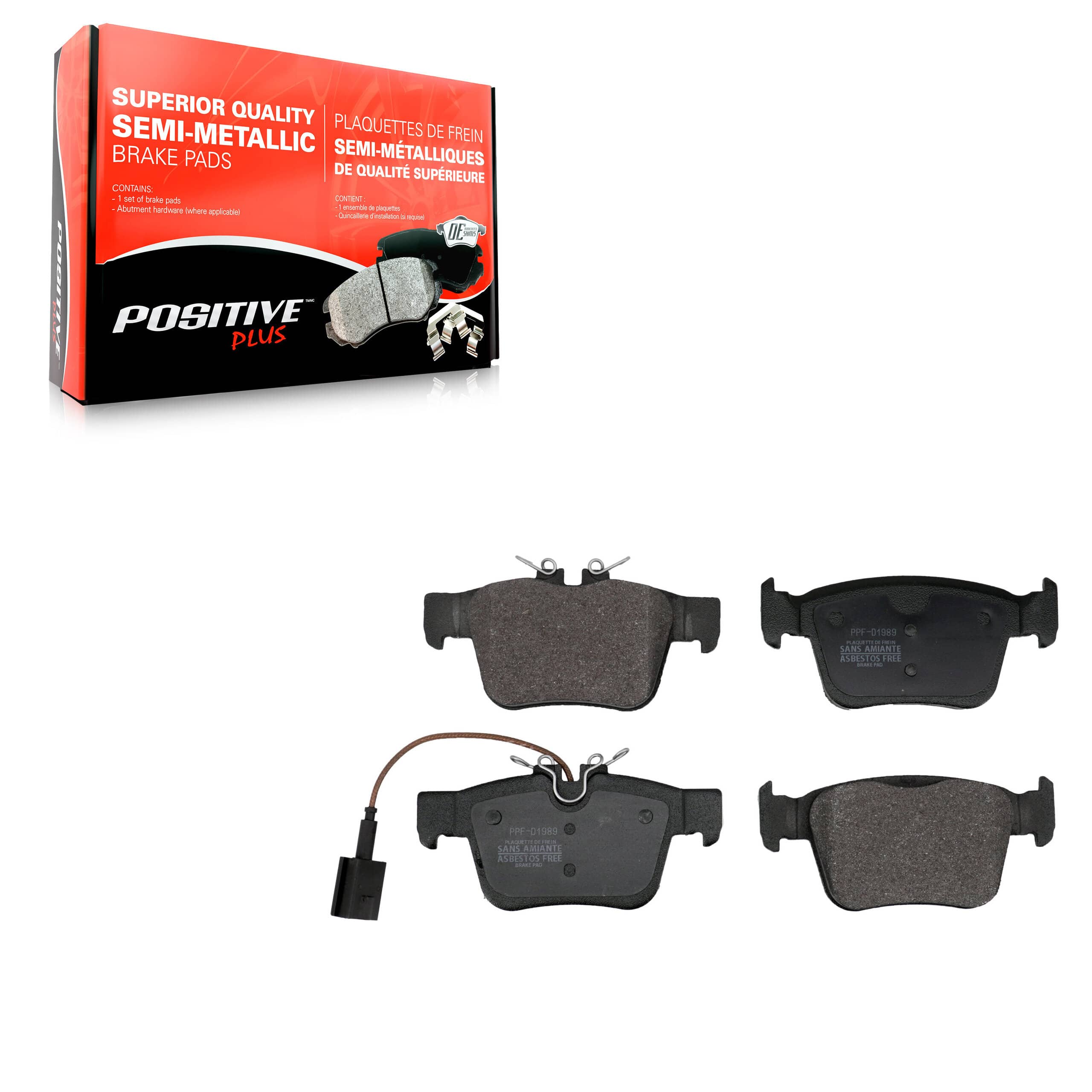 Positive Plus - PPF-D1989 - Rear Disc Brake Pad