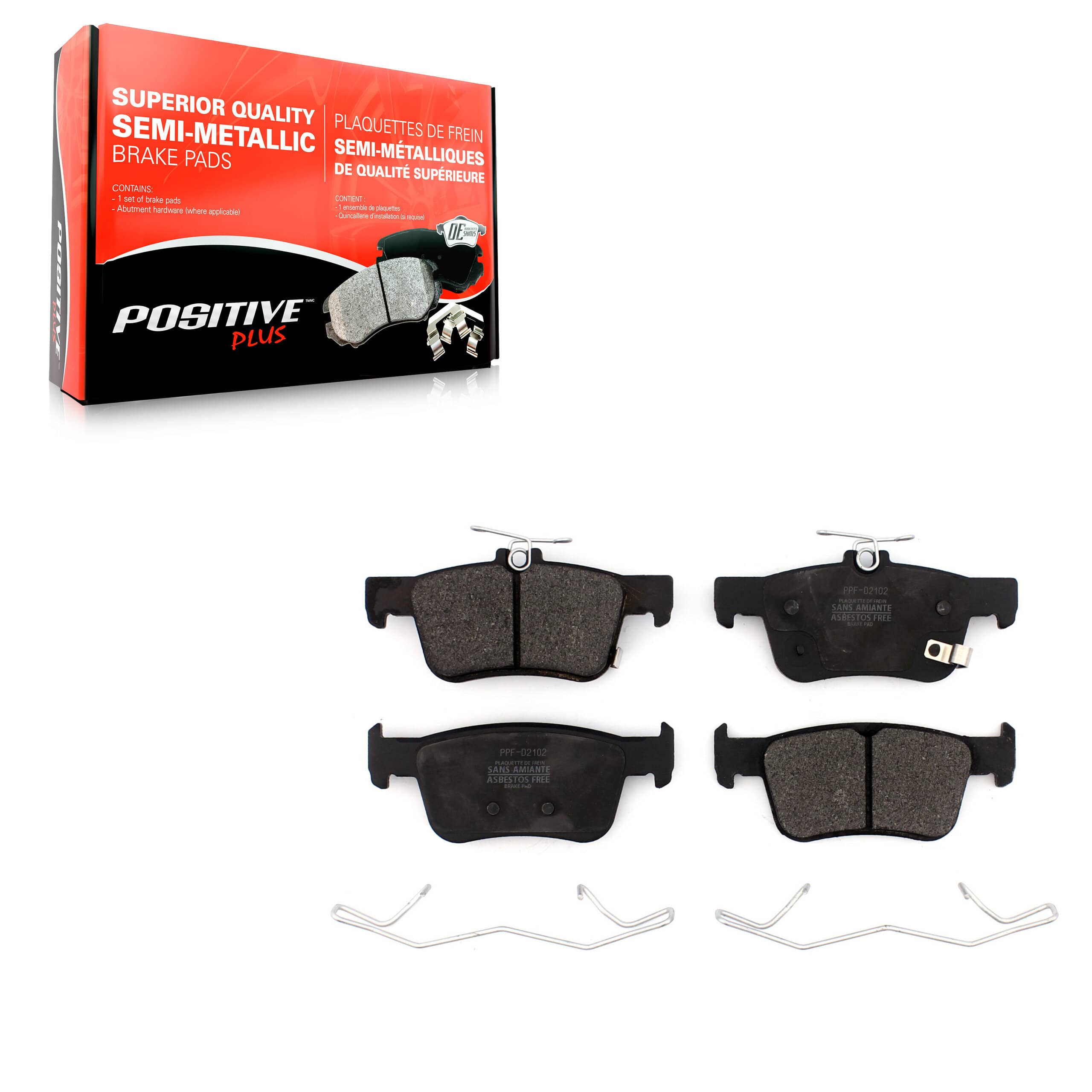 Positive Plus - PPF-D2102 - Rear Disc Brake Pad